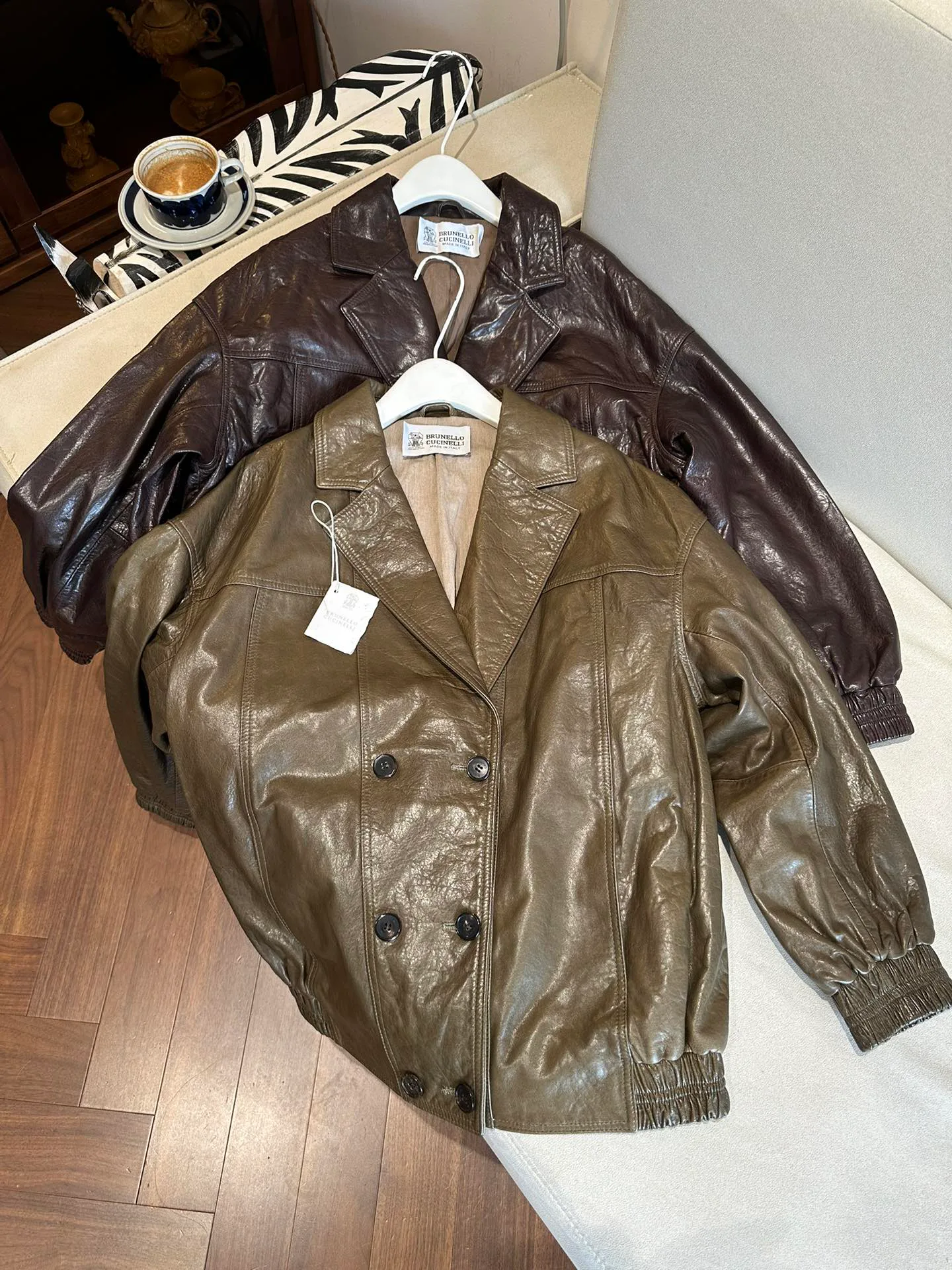 Кожаные Куртки И Дублёнки Женские Brunello Cucinelli 10817752