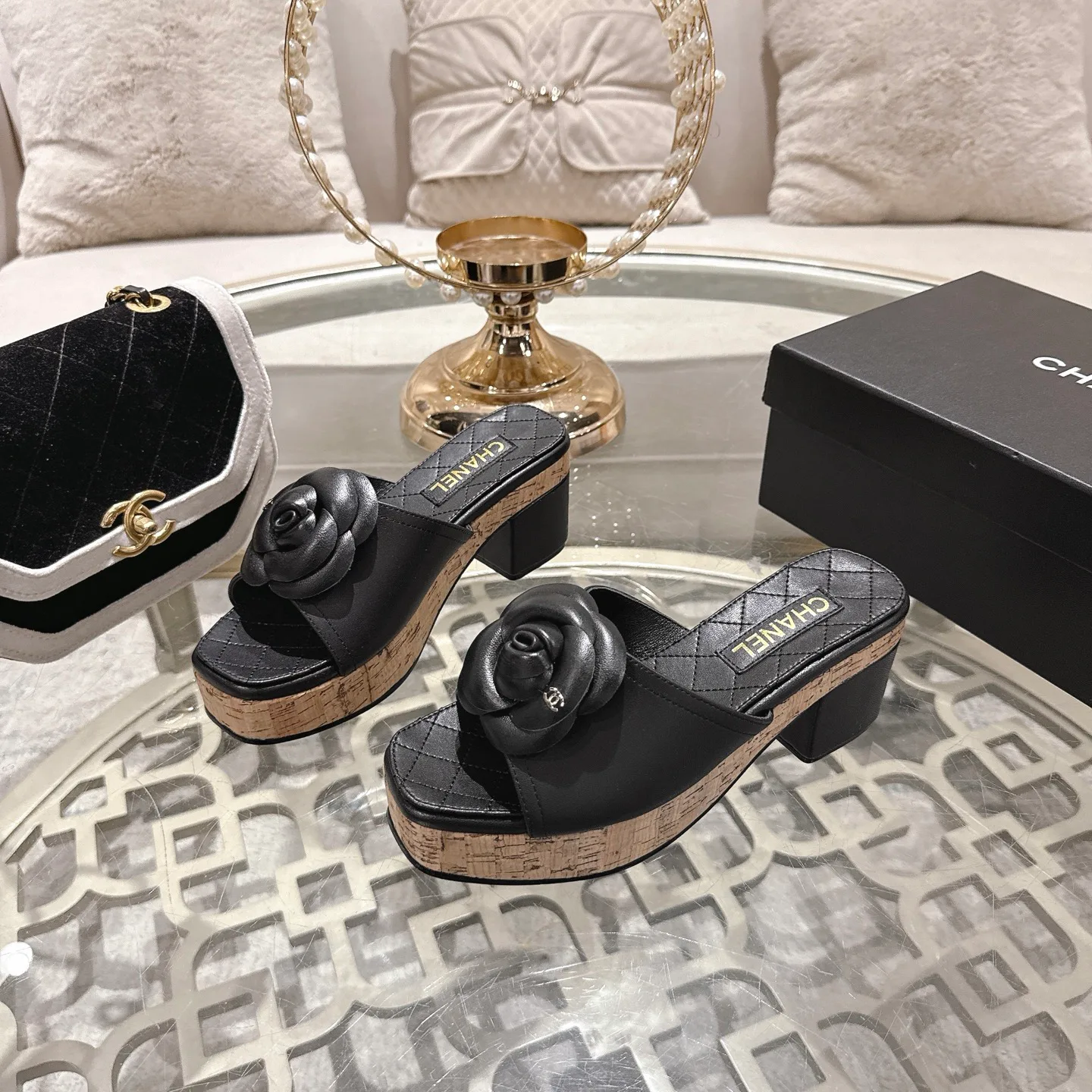 Босоножки Женские Chanel 1529115