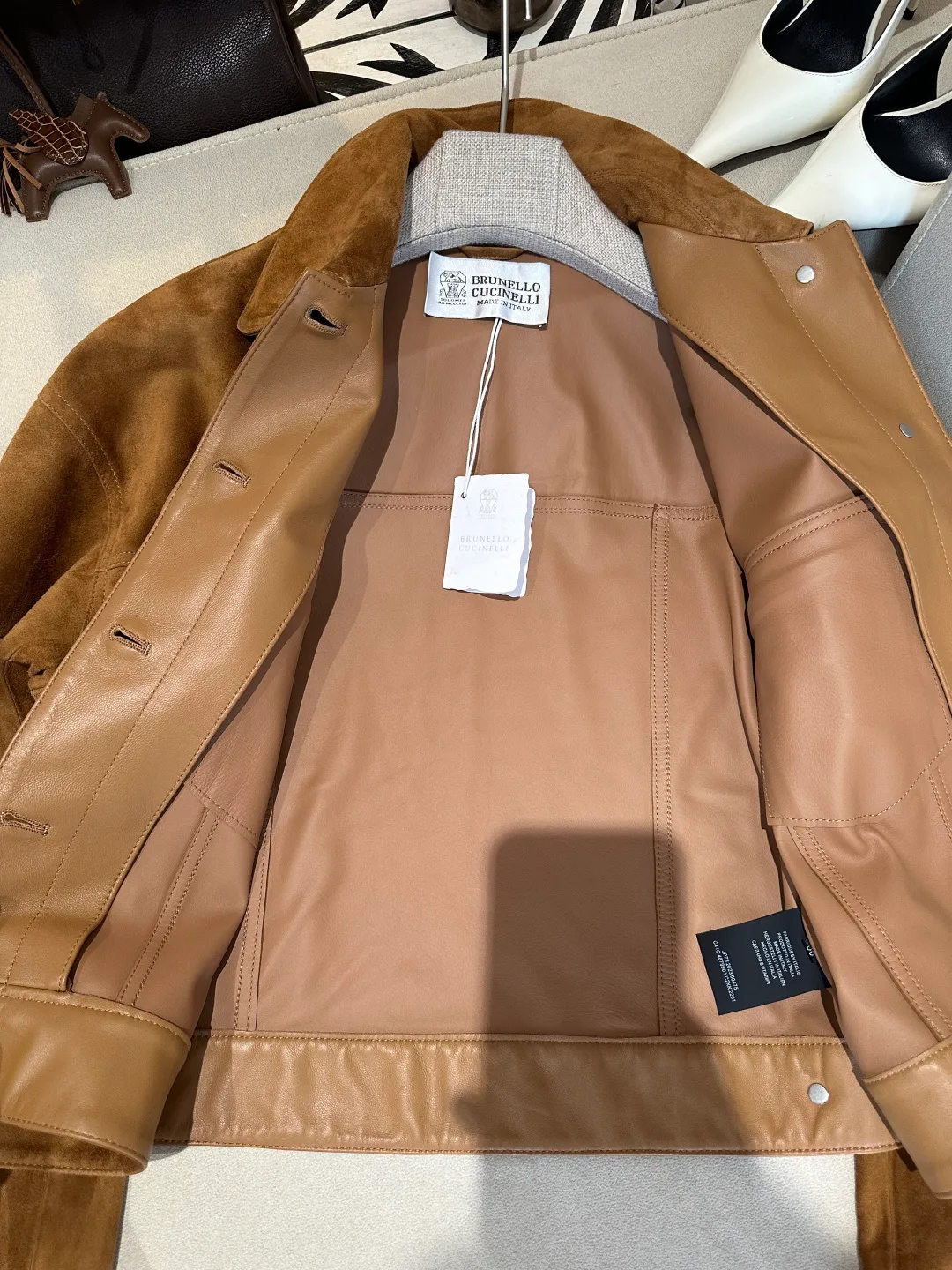 Кожаные Куртки И Дублёнки Женские Brunello Cucinelli 19045948