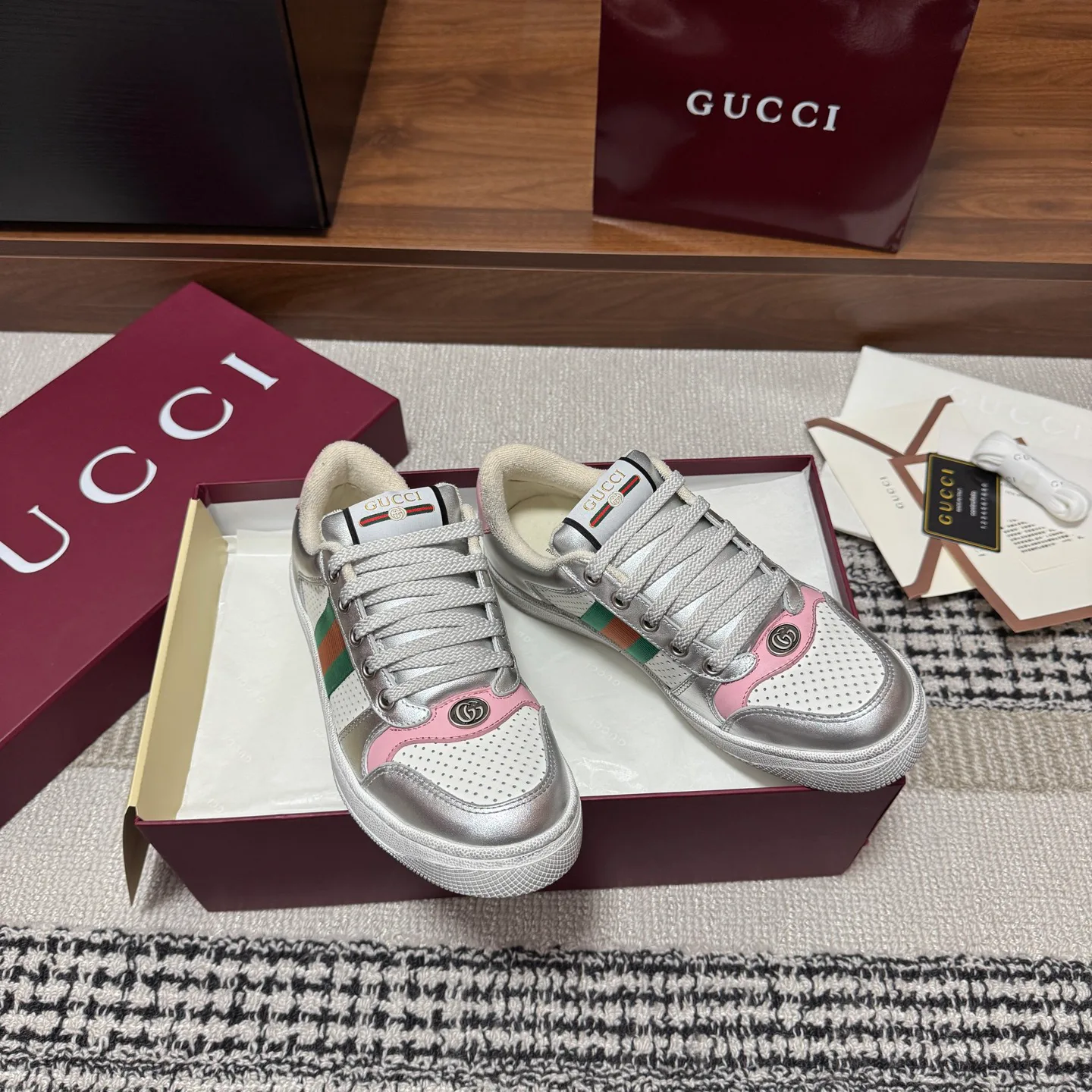 Кеды Женские Gucci 11946862