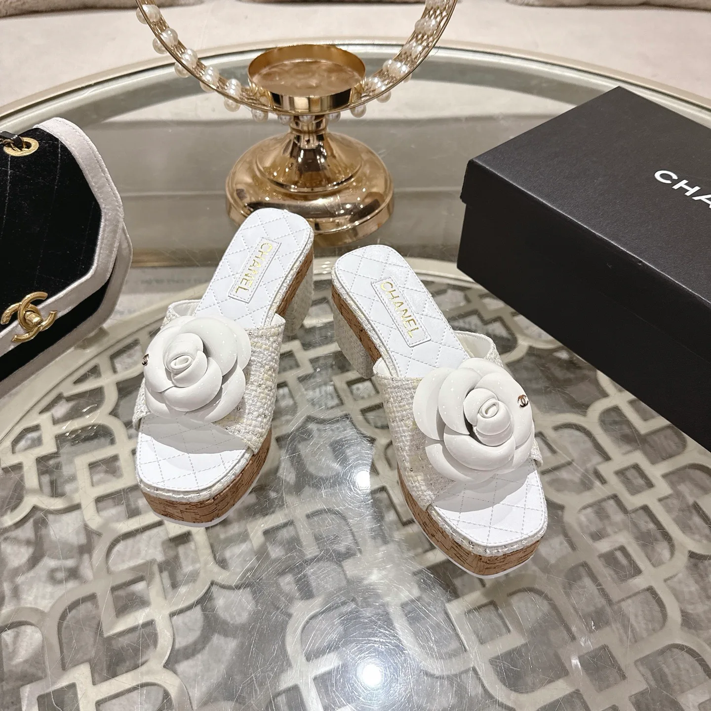 Босоножки Женские Chanel 1529107