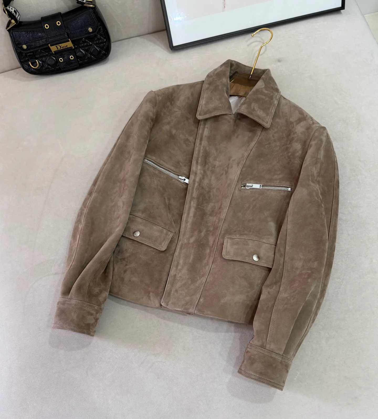 Кожаные Куртки И Дублёнки Женские Saint Laurent 18612313