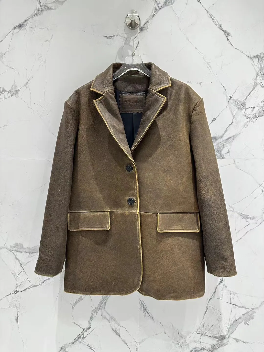 Кожаные Куртки И Дублёнки Мужские Prada 13997712