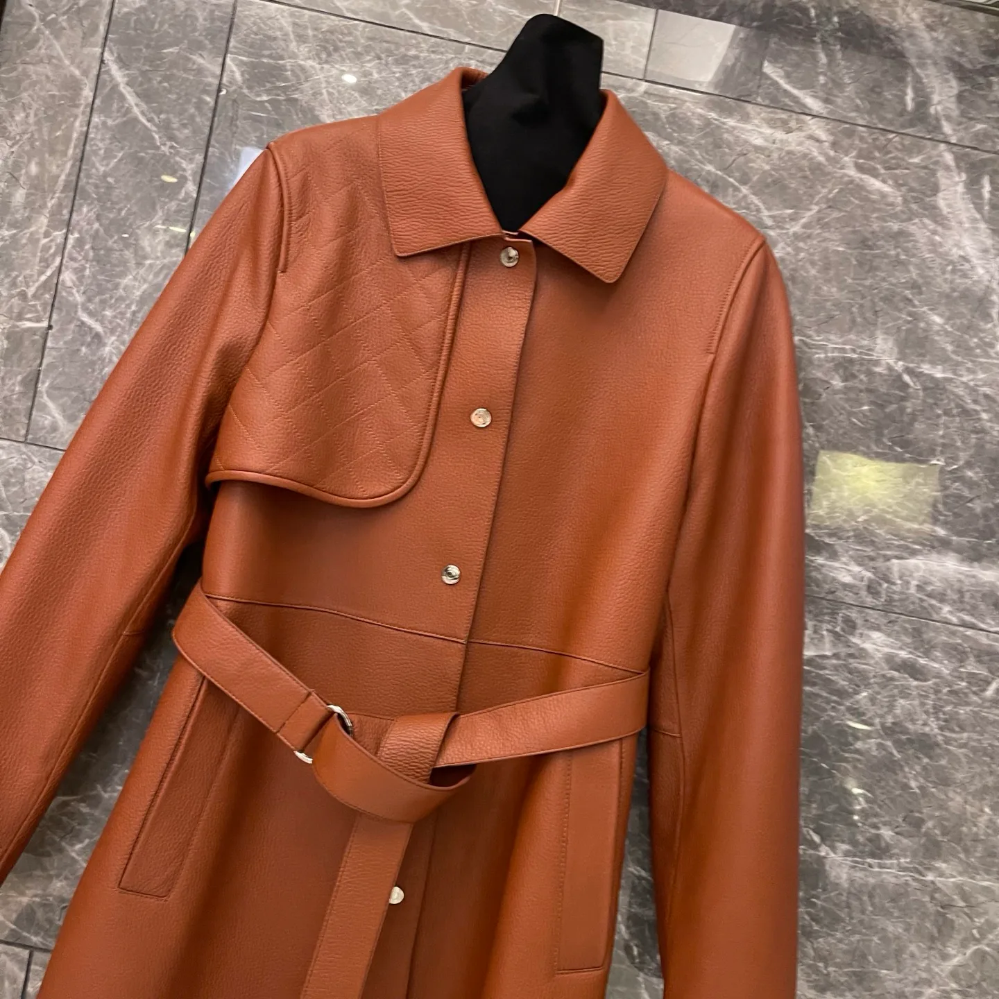 Кожаные Куртки И Дублёнки Женские Hermes 1805928