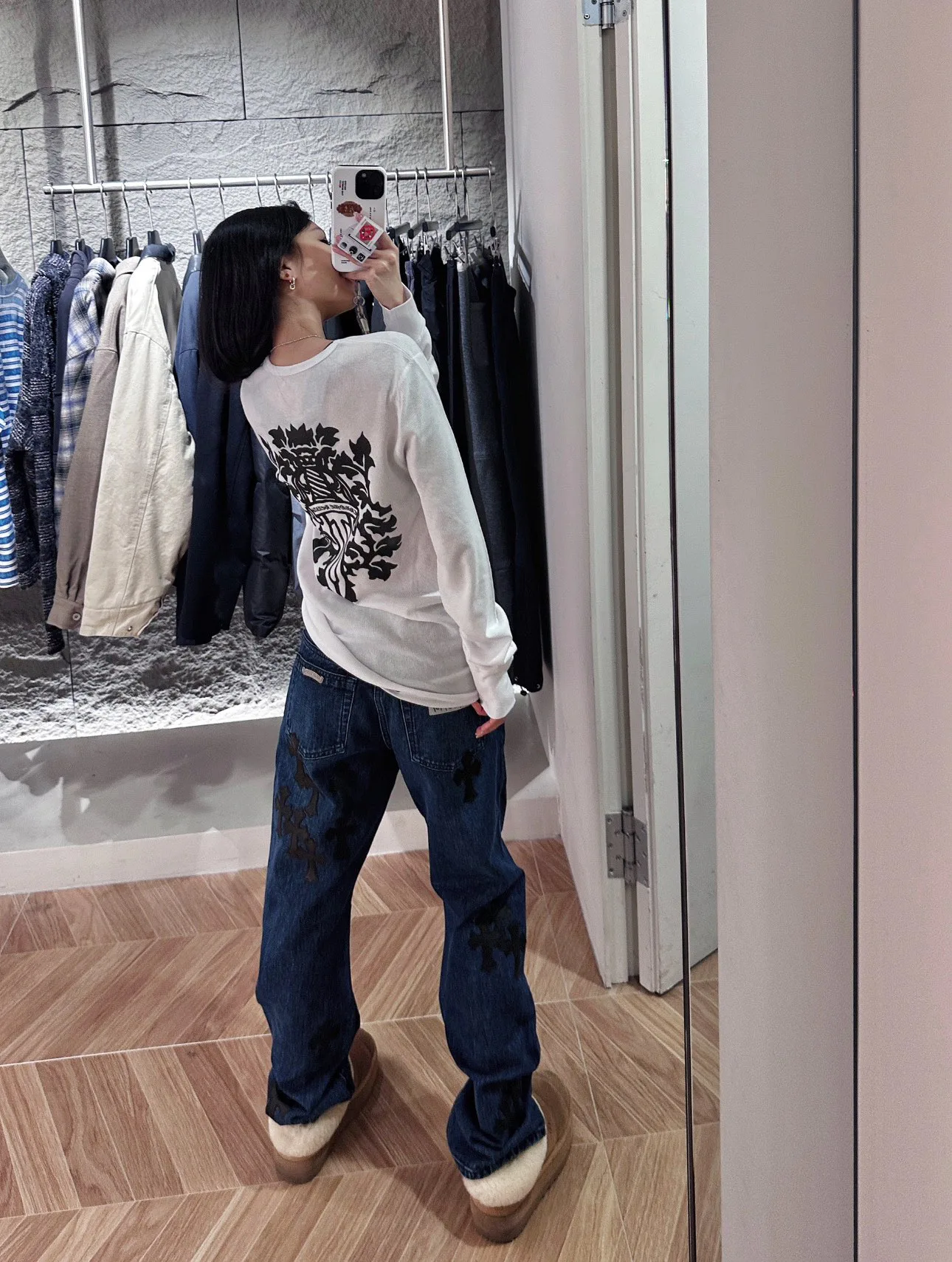 Лонгсливы Женские Chrome Hearts 26687