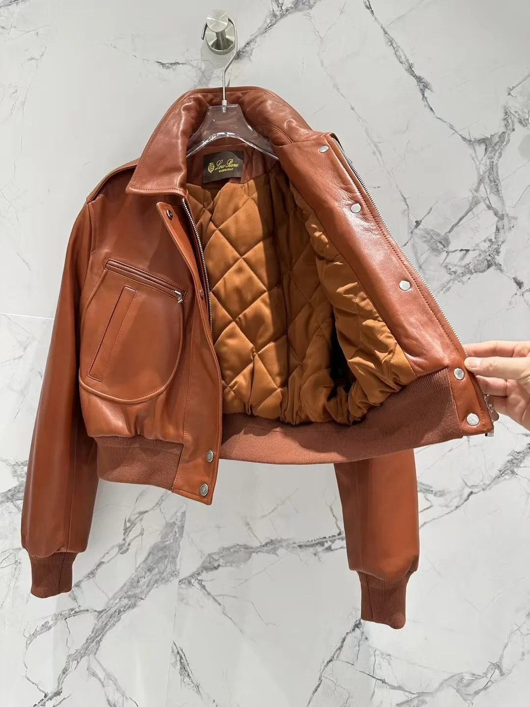 Кожаные Куртки И Дублёнки Женские Loro Piana 11700603