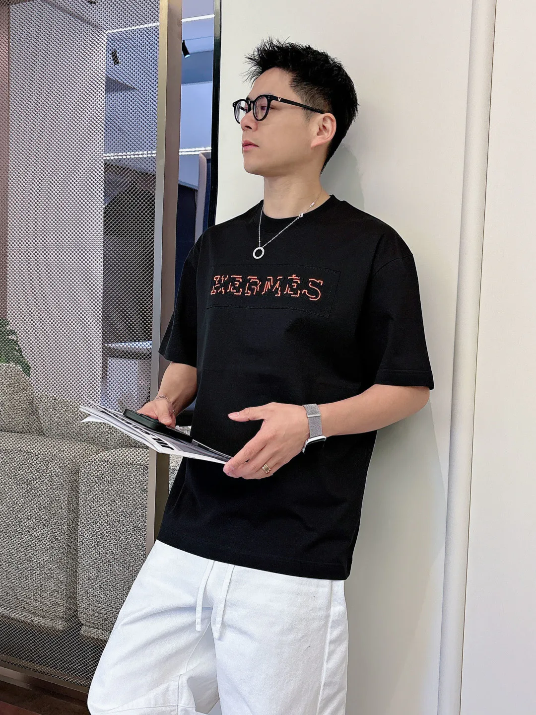 Футболки Мужские Hermes 9465268