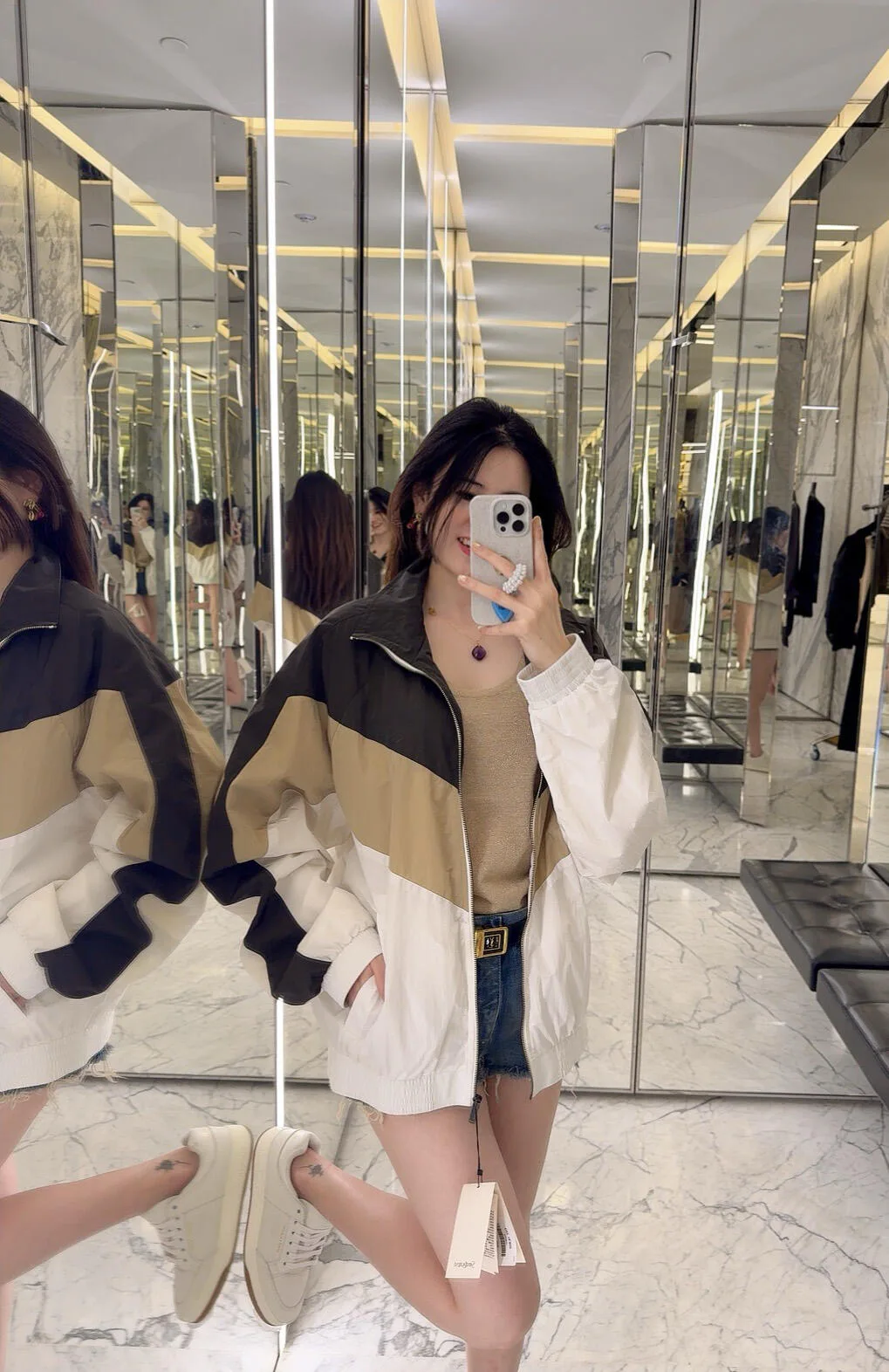 Куртки И Пуховики Женские Saint Laurent 30665