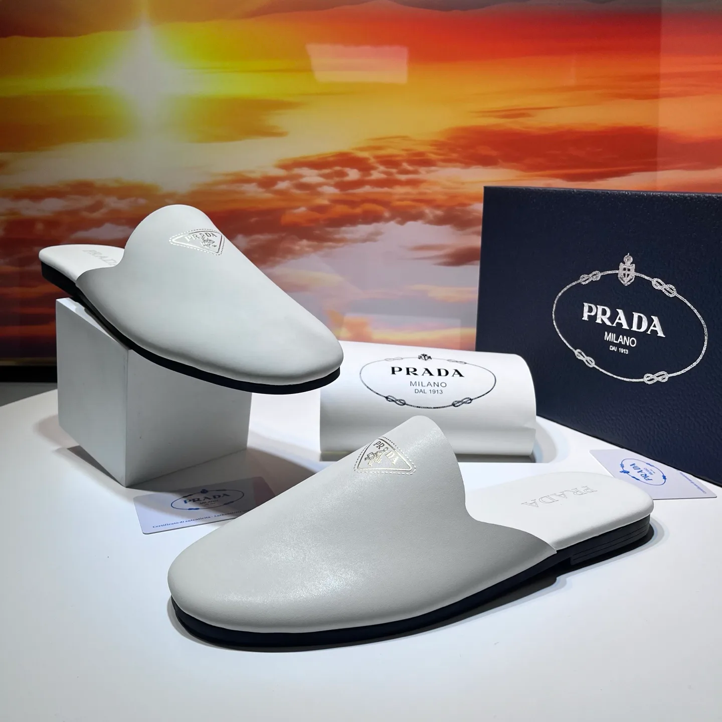 Мюли И Сабо Мужские Prada 25132