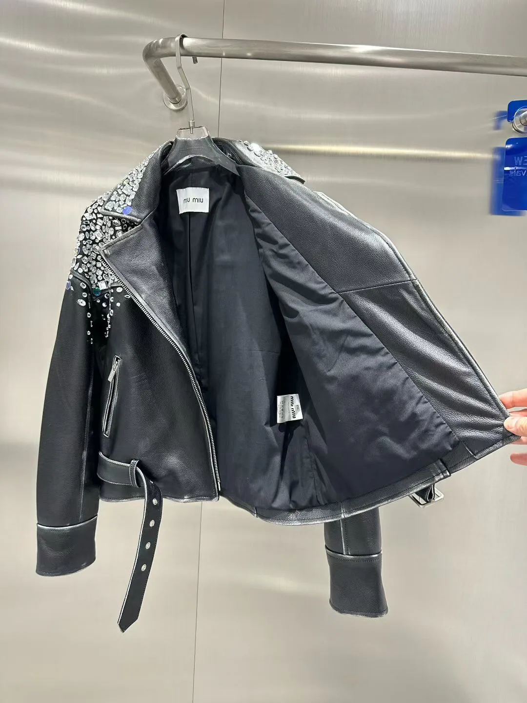 Кожаные Куртки И Дублёнки Женские Miu Miu 11428983