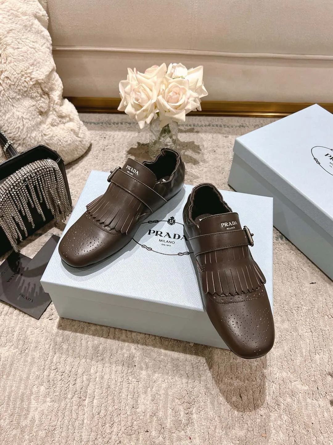 Мокасины Женские Prada 17493