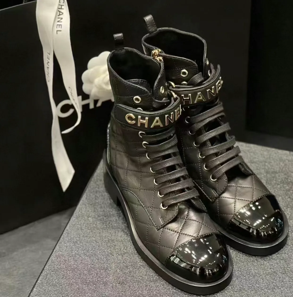 Ботинки Женские Chanel 3781729