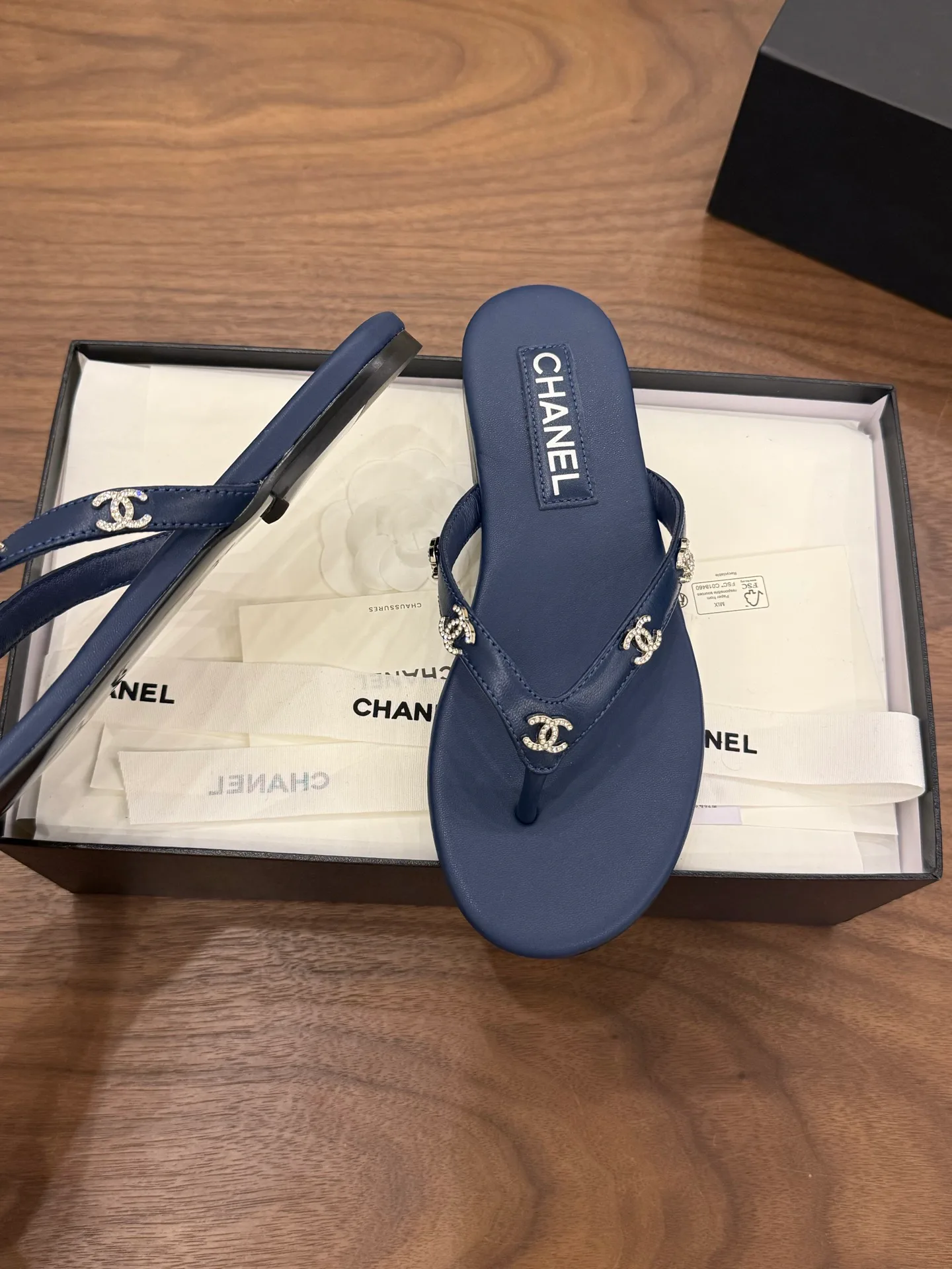 Шлепанцы Женские Chanel 15391244