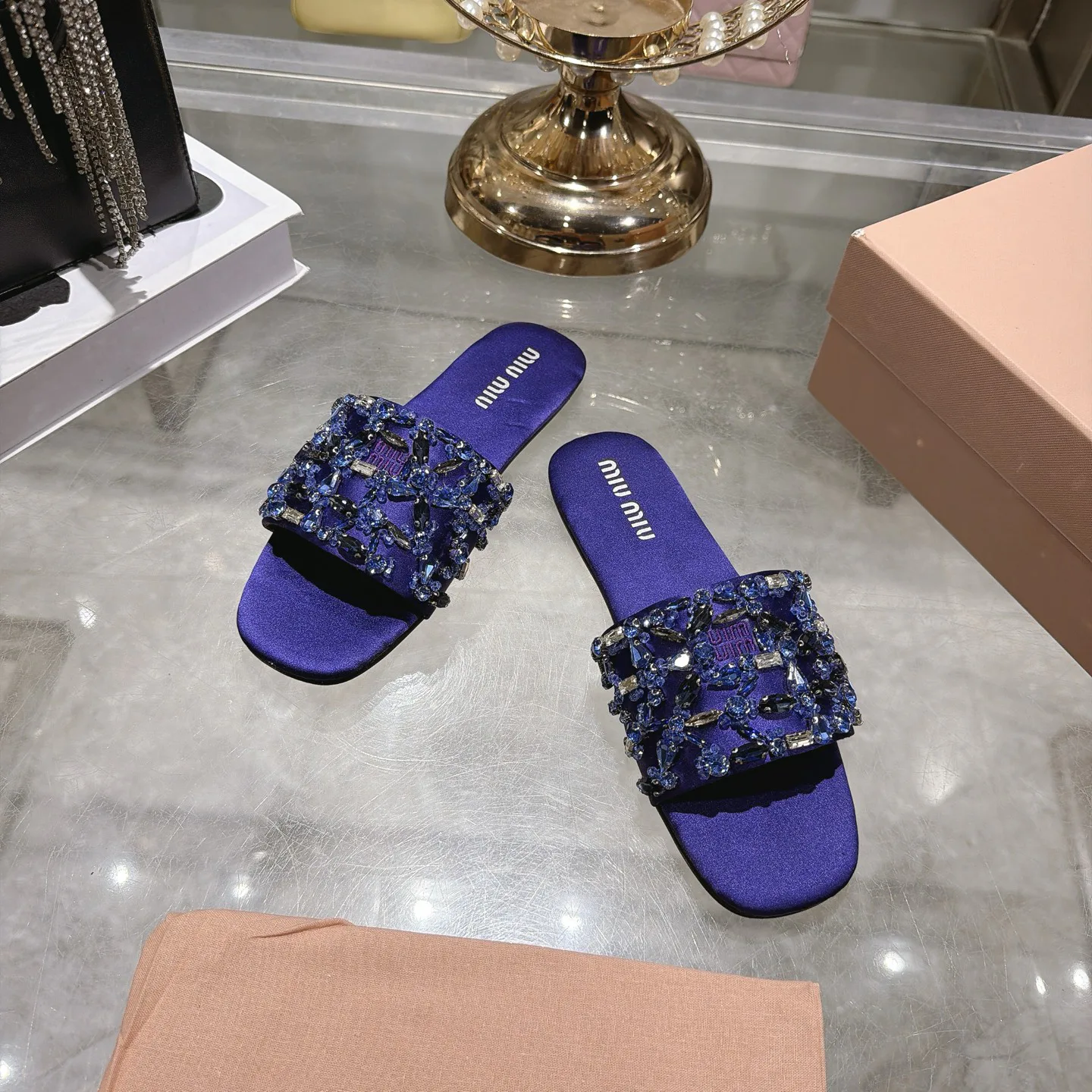 Шлепанцы Женские Miu Miu 18025810