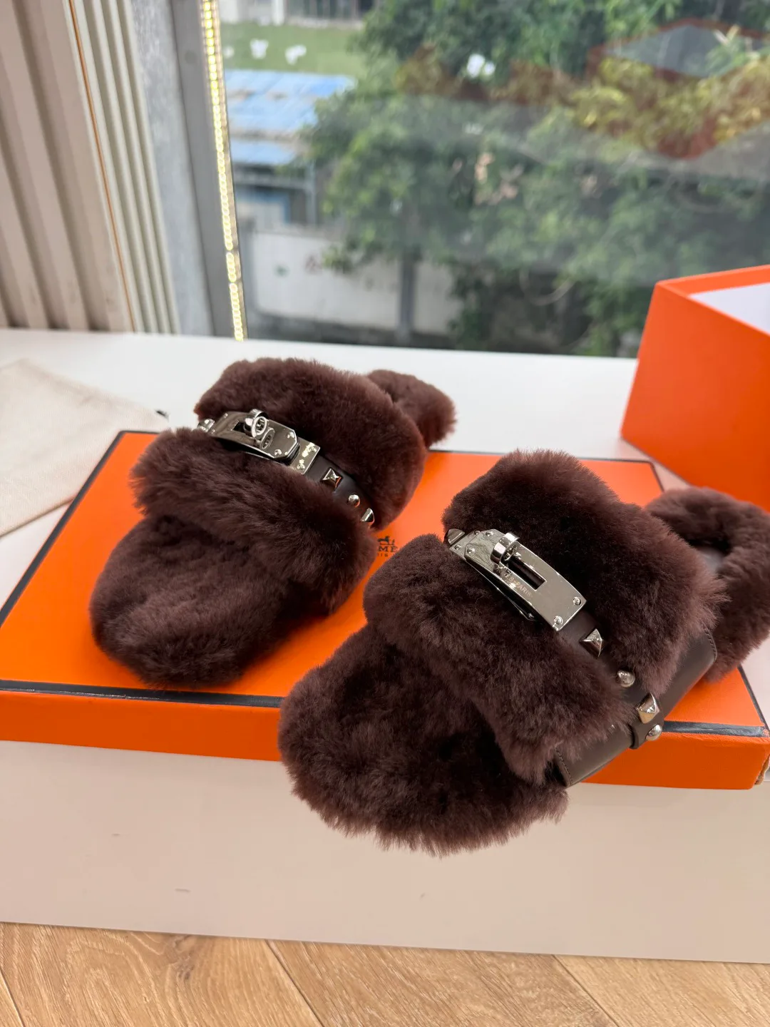Тапочки Женские Hermes 17899575