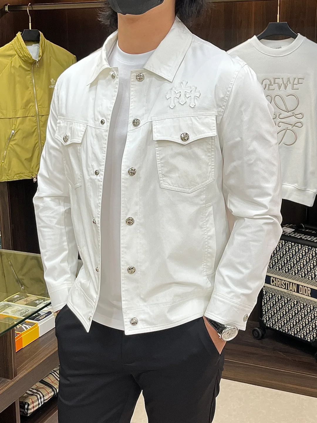 Куртки И Пуховики Мужские Chrome Hearts 13305678
