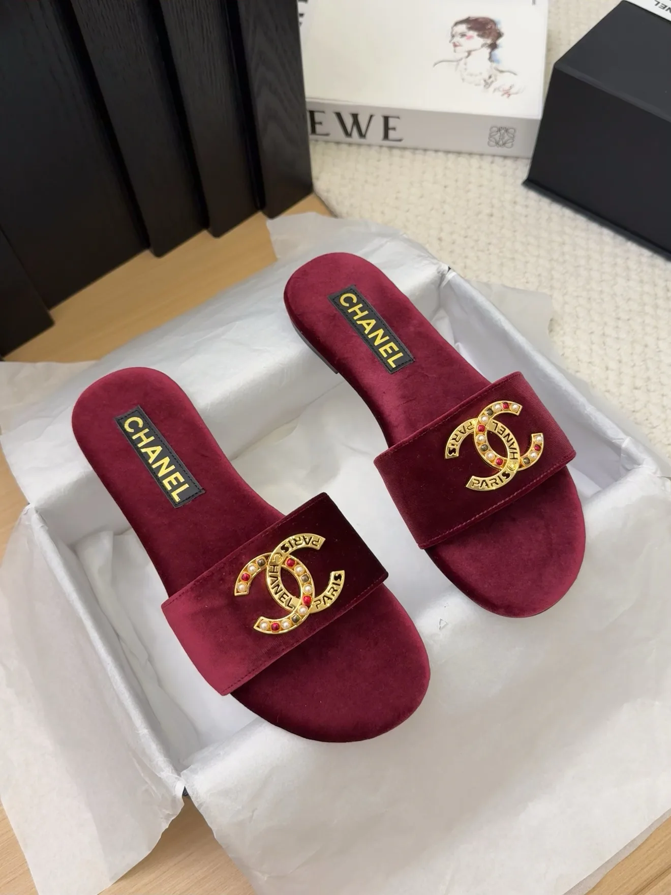 Шлепанцы Женские Chanel 28359