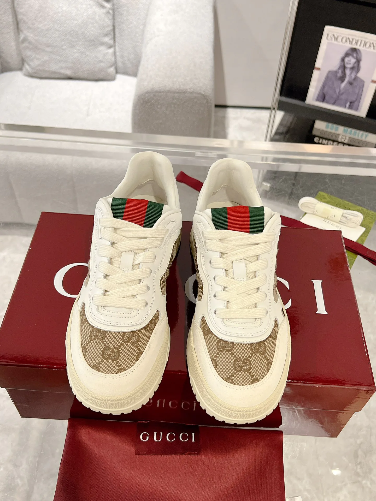 Кроссовки Женские Gucci 458081
