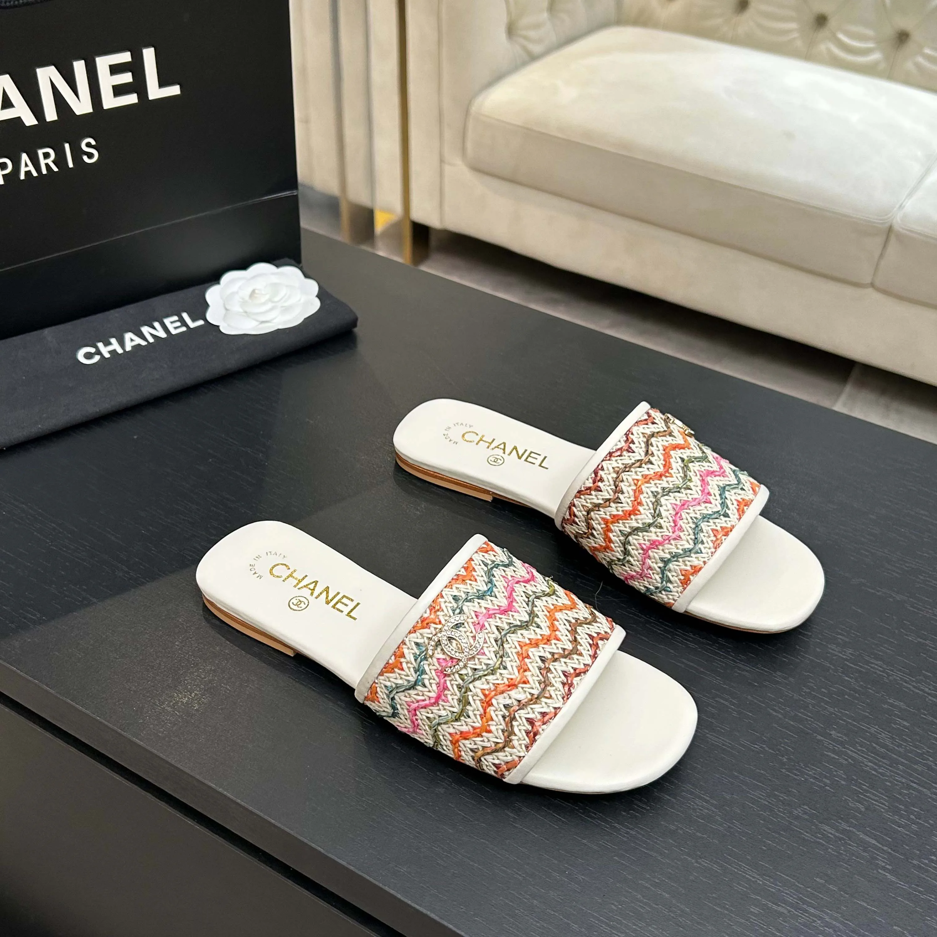 Шлепанцы Женские Chanel 10611367