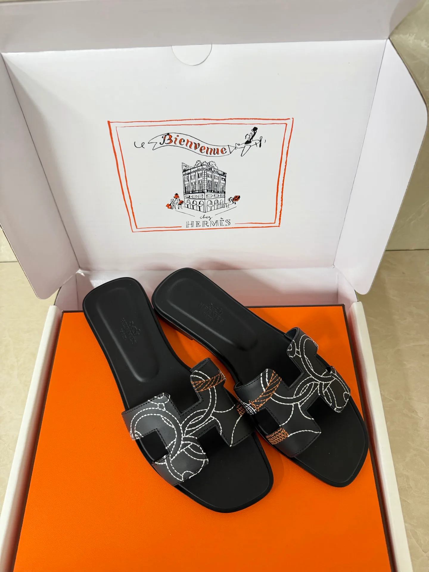 Шлепанцы Женские Hermes 1916416