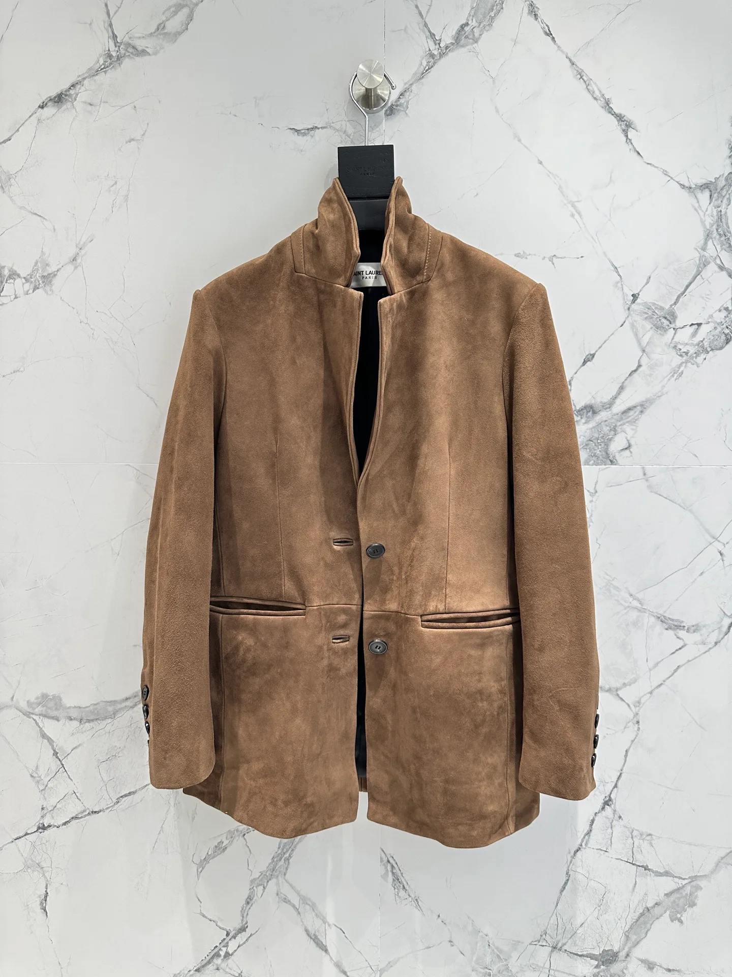 Кожаные Куртки И Дублёнки Женские Saint Laurent 12717874
