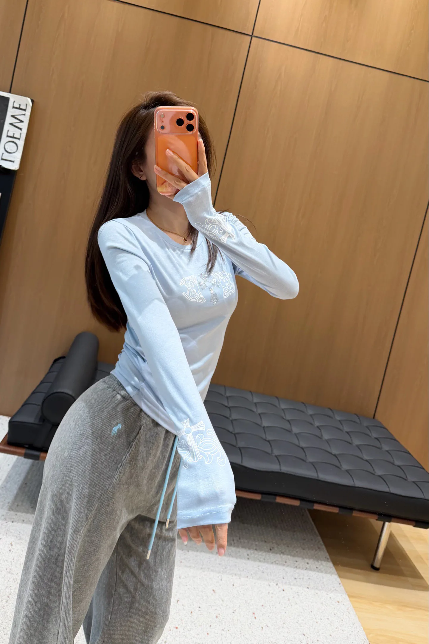 Лонгсливы Женские Chrome Hearts 1212613