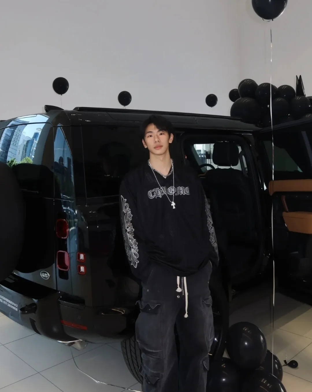 Лонгсливы Мужские Chrome Hearts 7080107