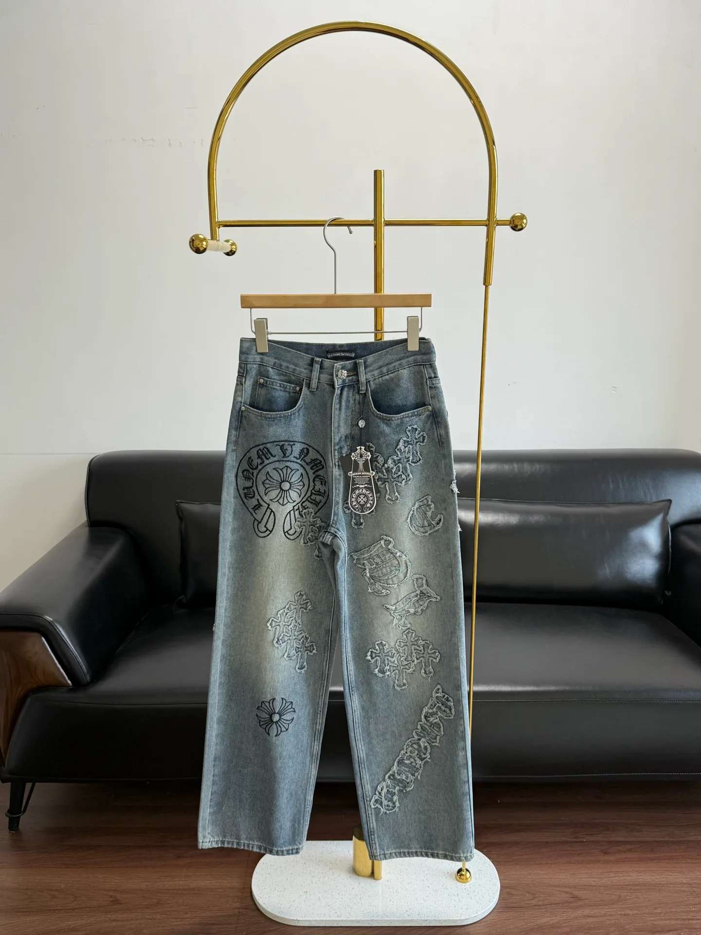 Джинсы Женские Chrome Hearts 476255