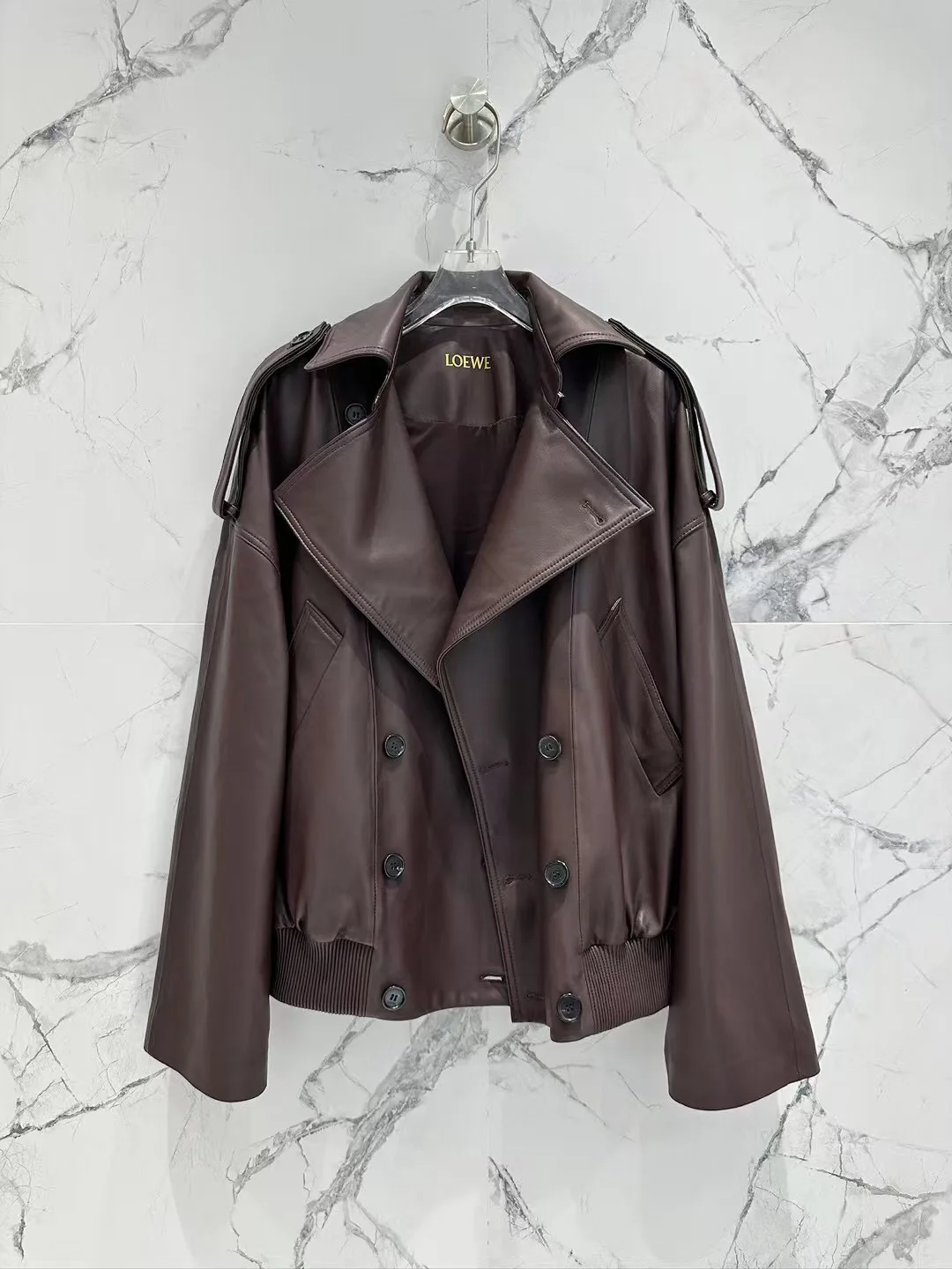 Кожаные Куртки И Дублёнки Женские Loewe 11428995