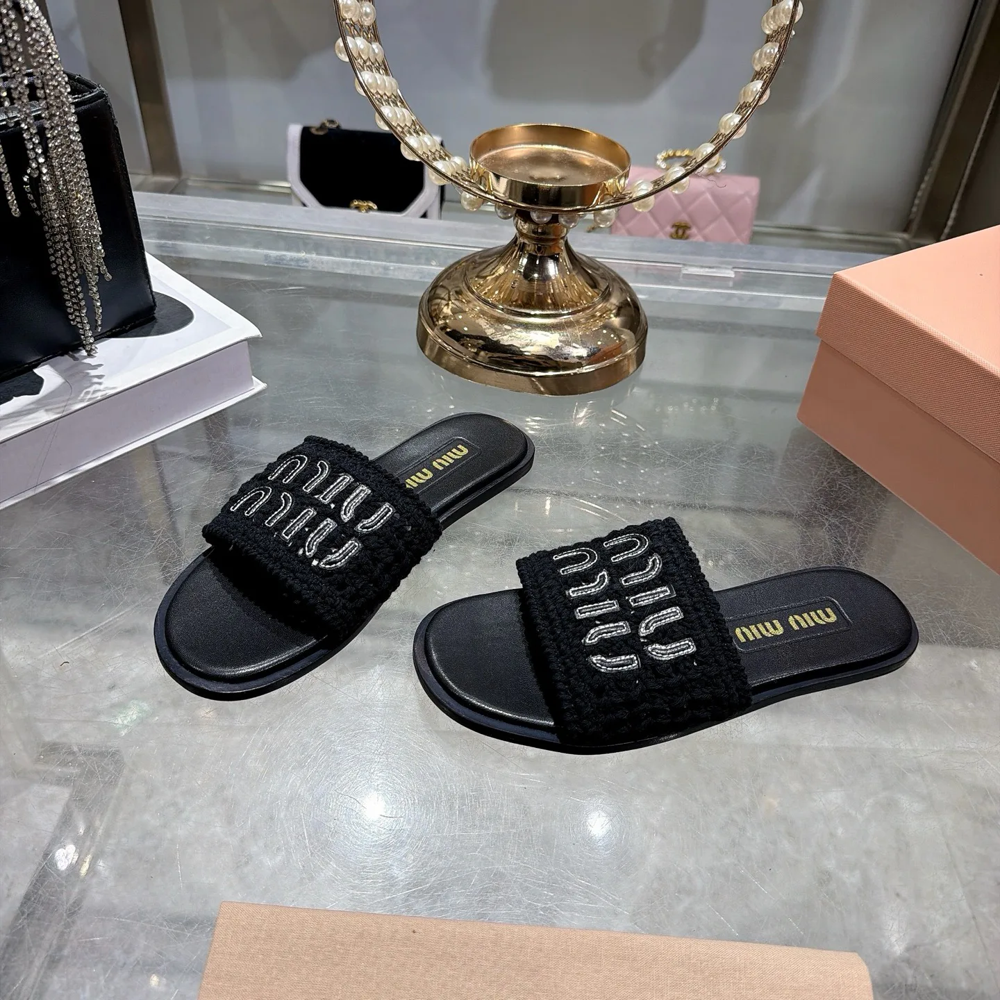 Шлепанцы Женские Miu Miu 16953021