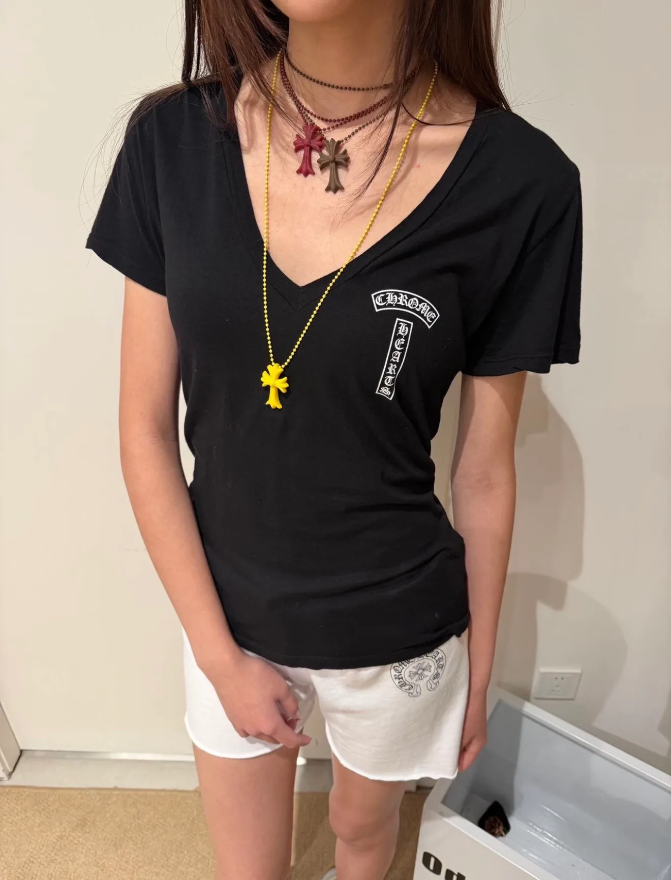 Футболки Женские Chrome Hearts 17516935