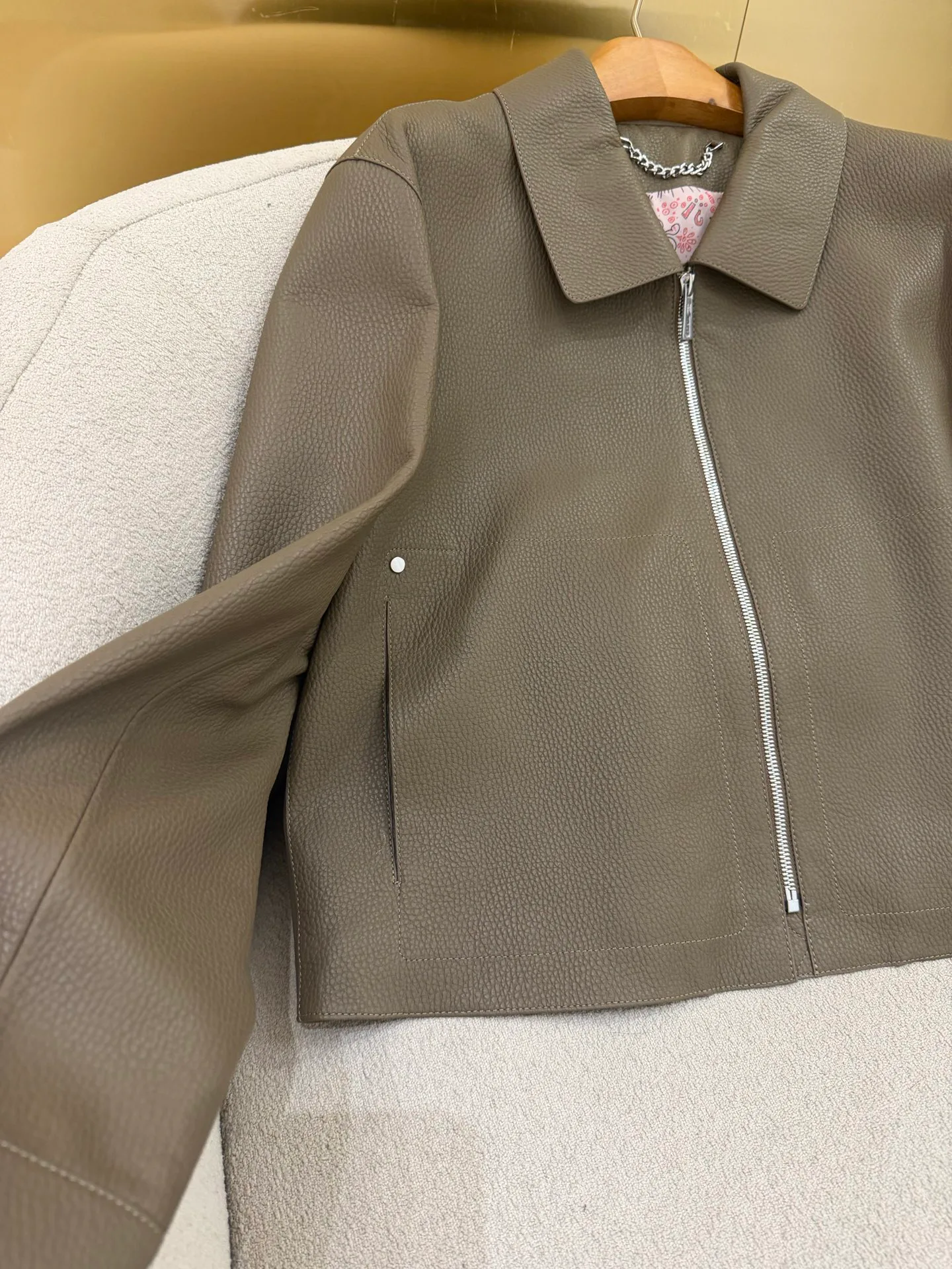 Кожаные Куртки И Дублёнки Женские Hermes 17802395