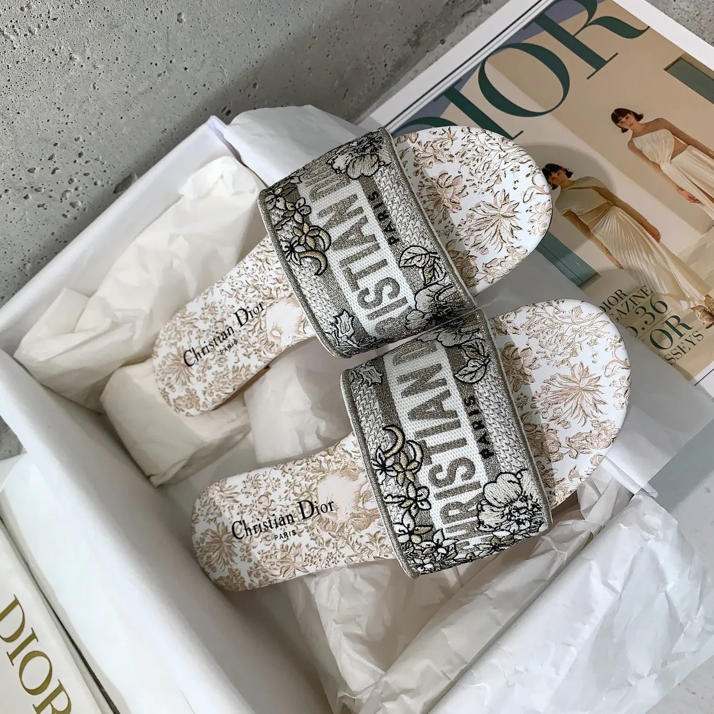 Шлепанцы Женские Christian Dior 32690