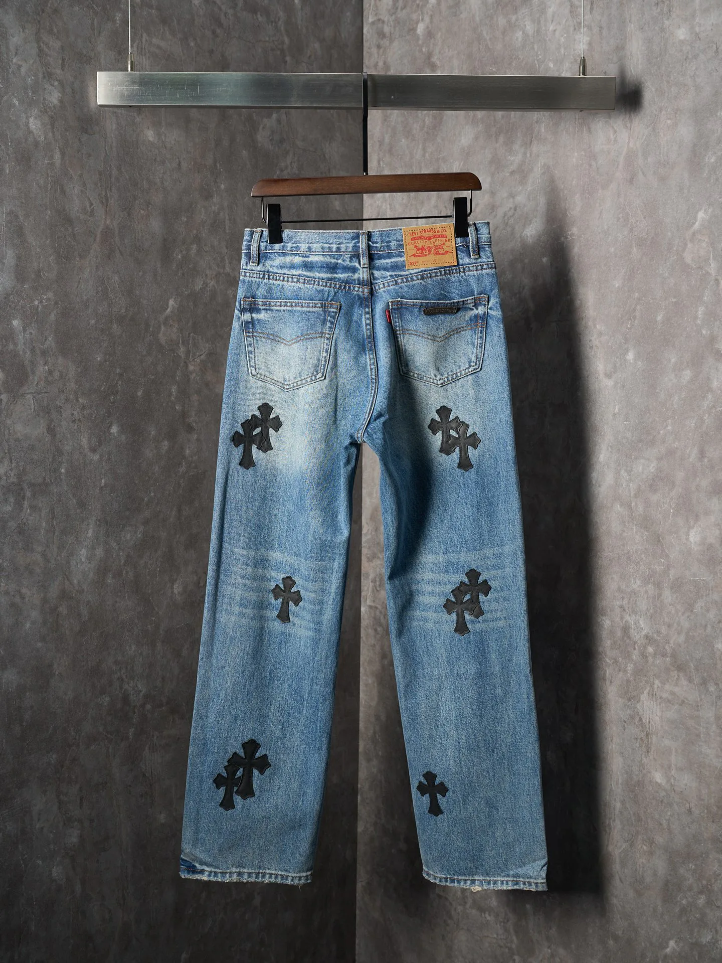 Джинсы Женские Chrome Hearts 1599045