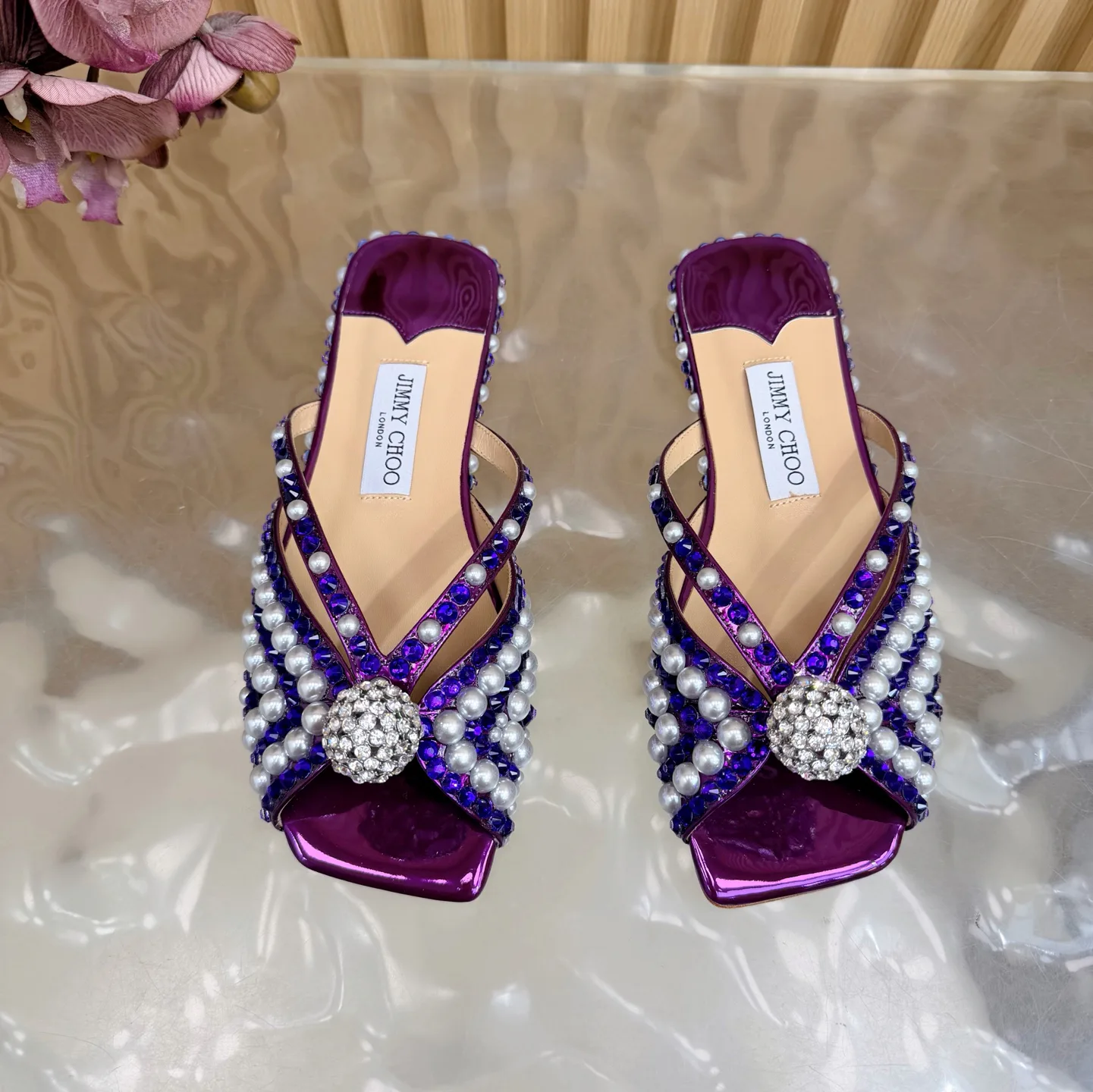 Шлепанцы Женские Jimmy Choo 629221