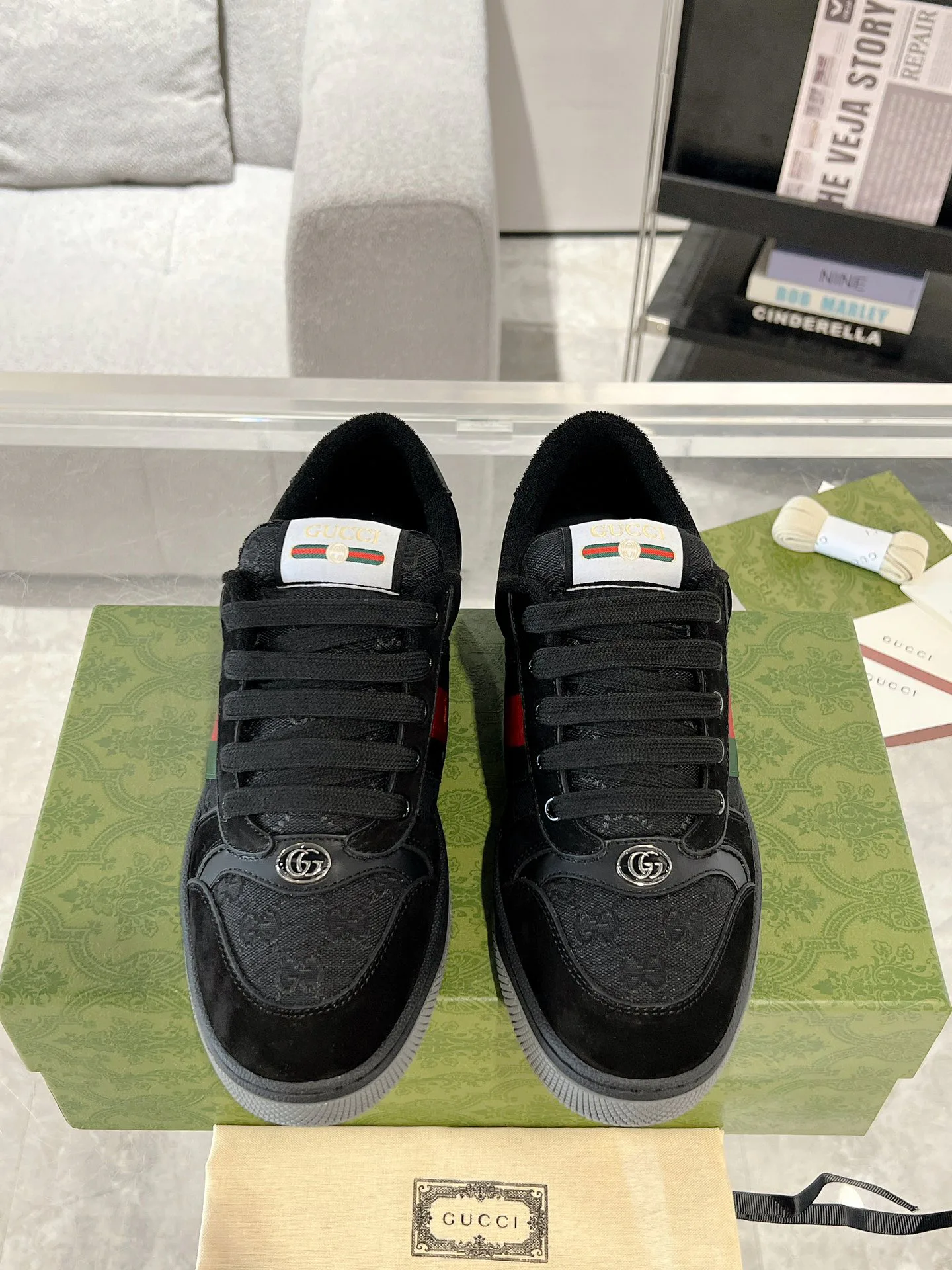 Кроссовки Женские Gucci 458127