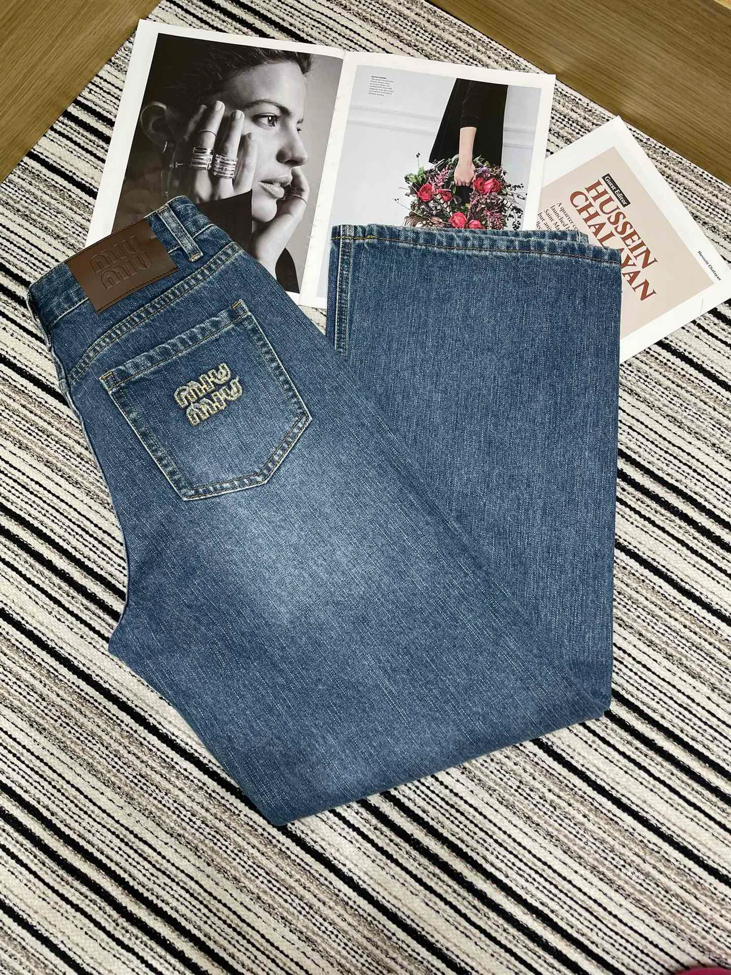 Джинсы Женские Miu Miu 18735089