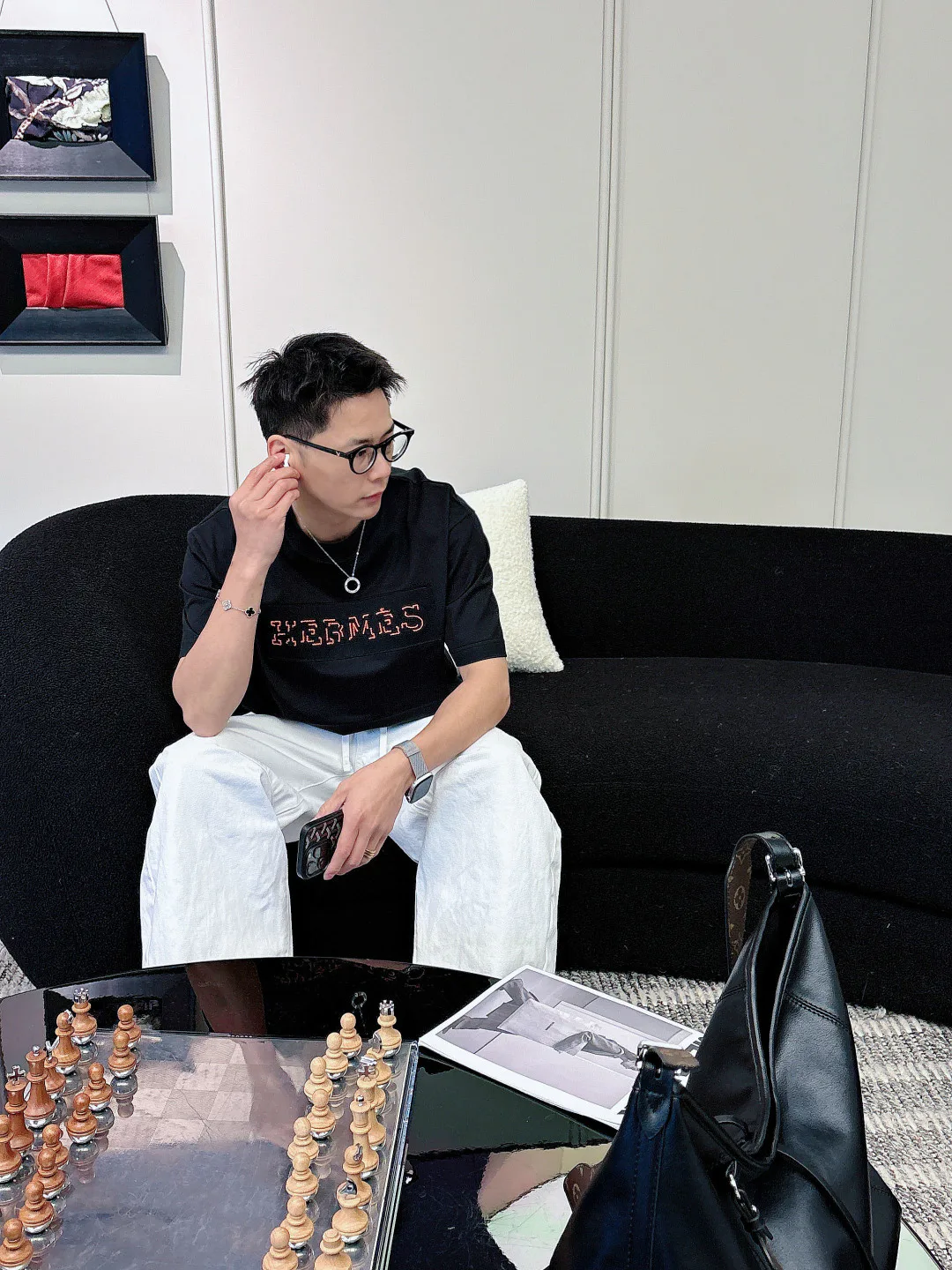 Футболки Мужские Hermes 9465268