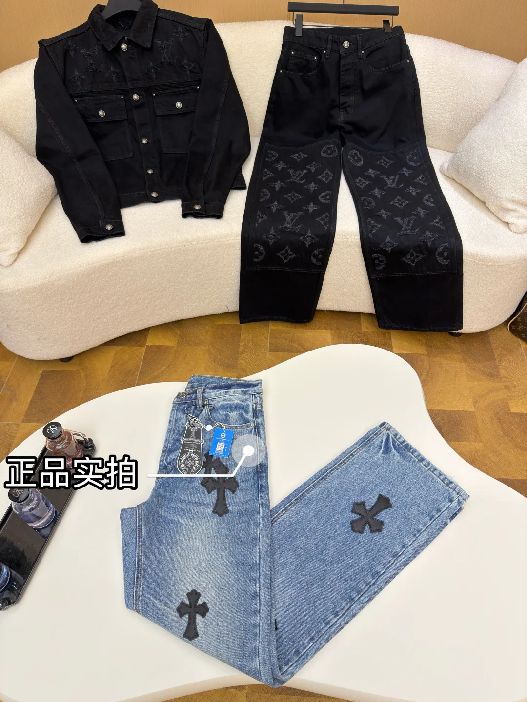 Джинсы Мужские Chrome Hearts 1566555