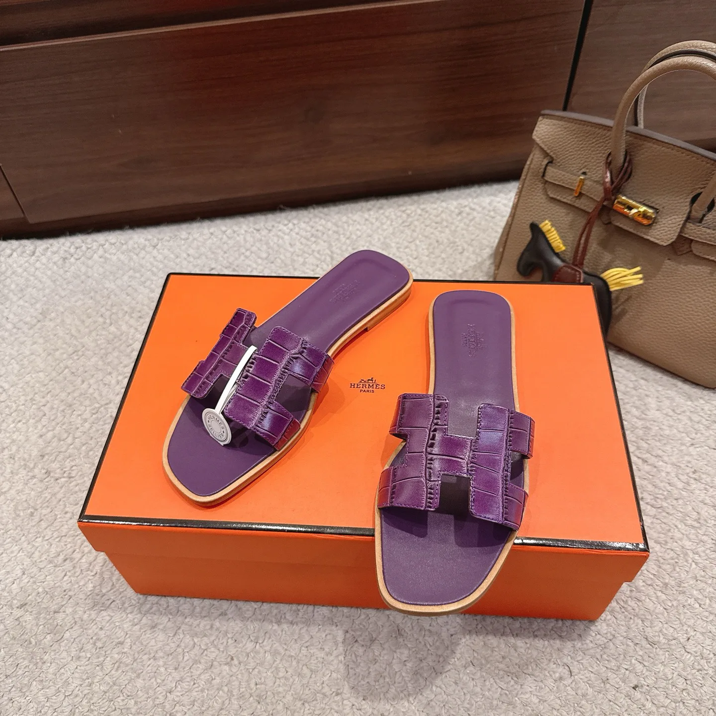 Шлепанцы Женские Hermes 17480666