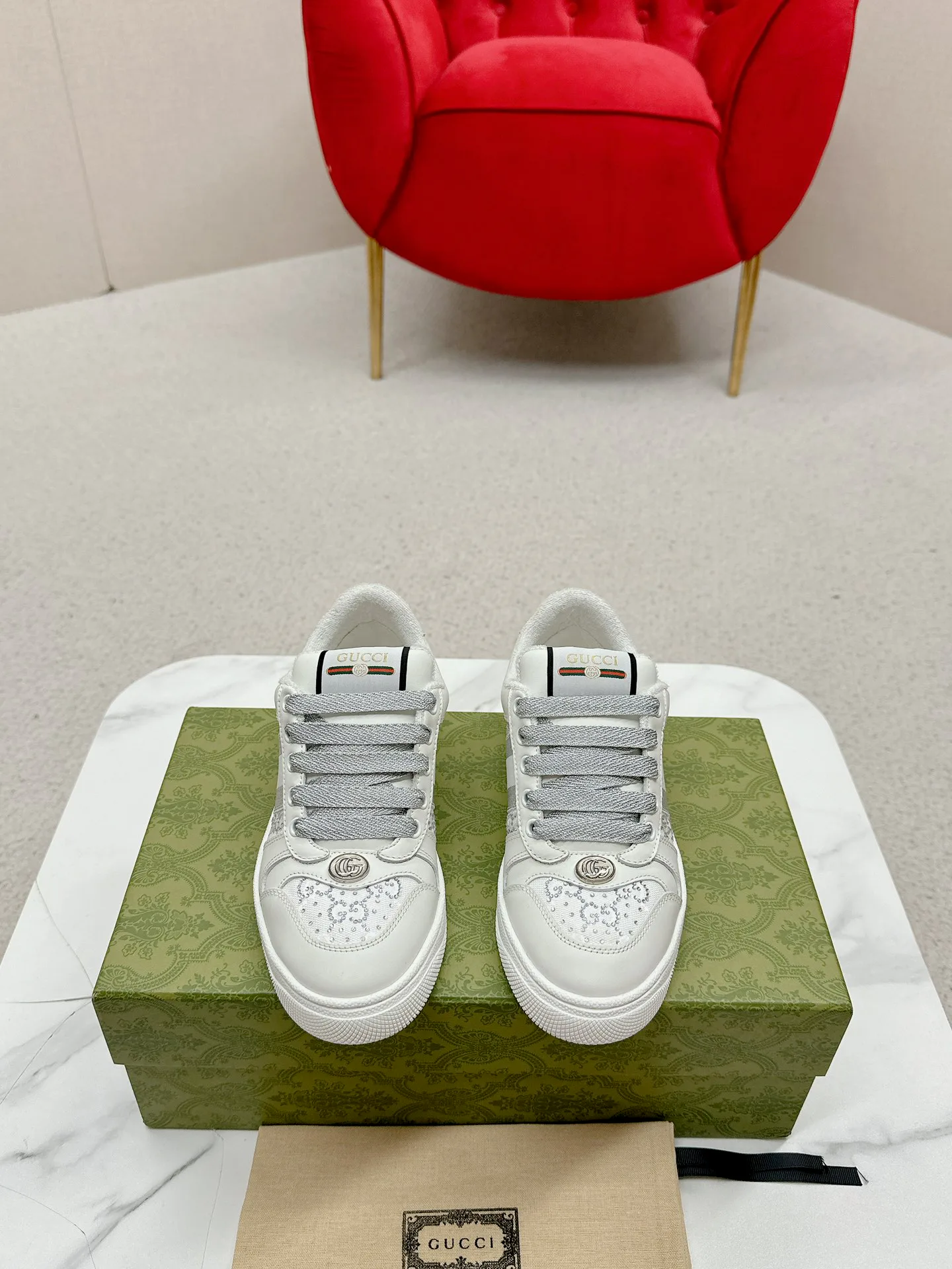 Кеды Женские Gucci 4784233