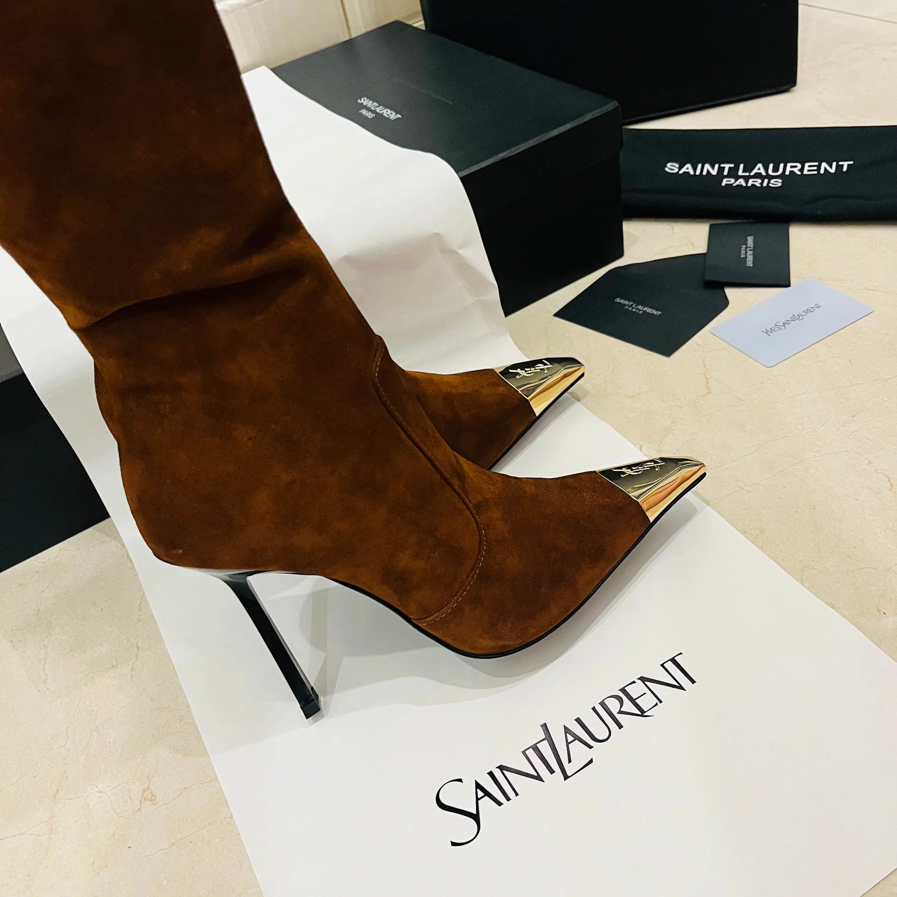 Сапоги Женские Saint Laurent 19068998