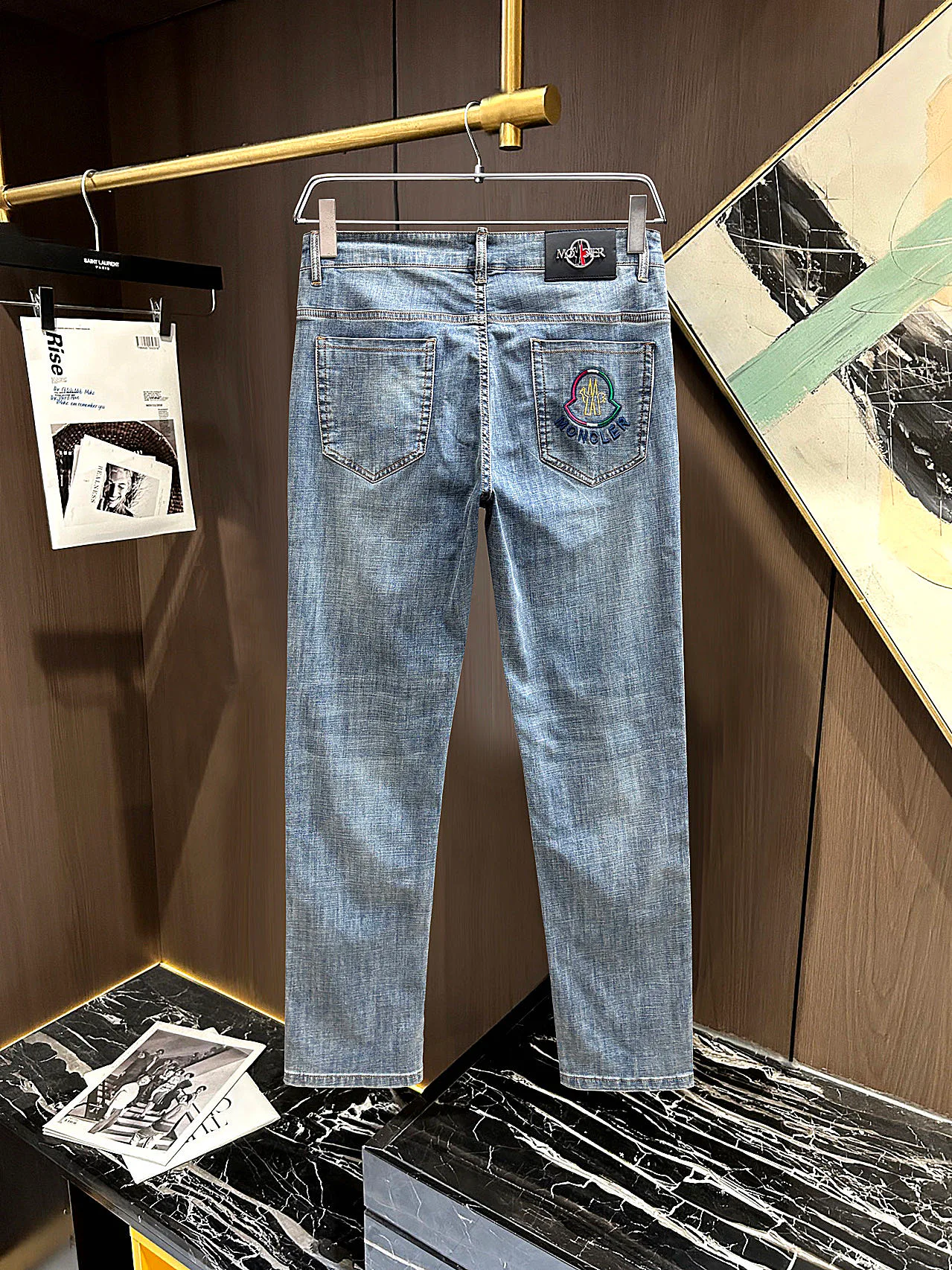 Джинсы Мужские Moncler 14296430