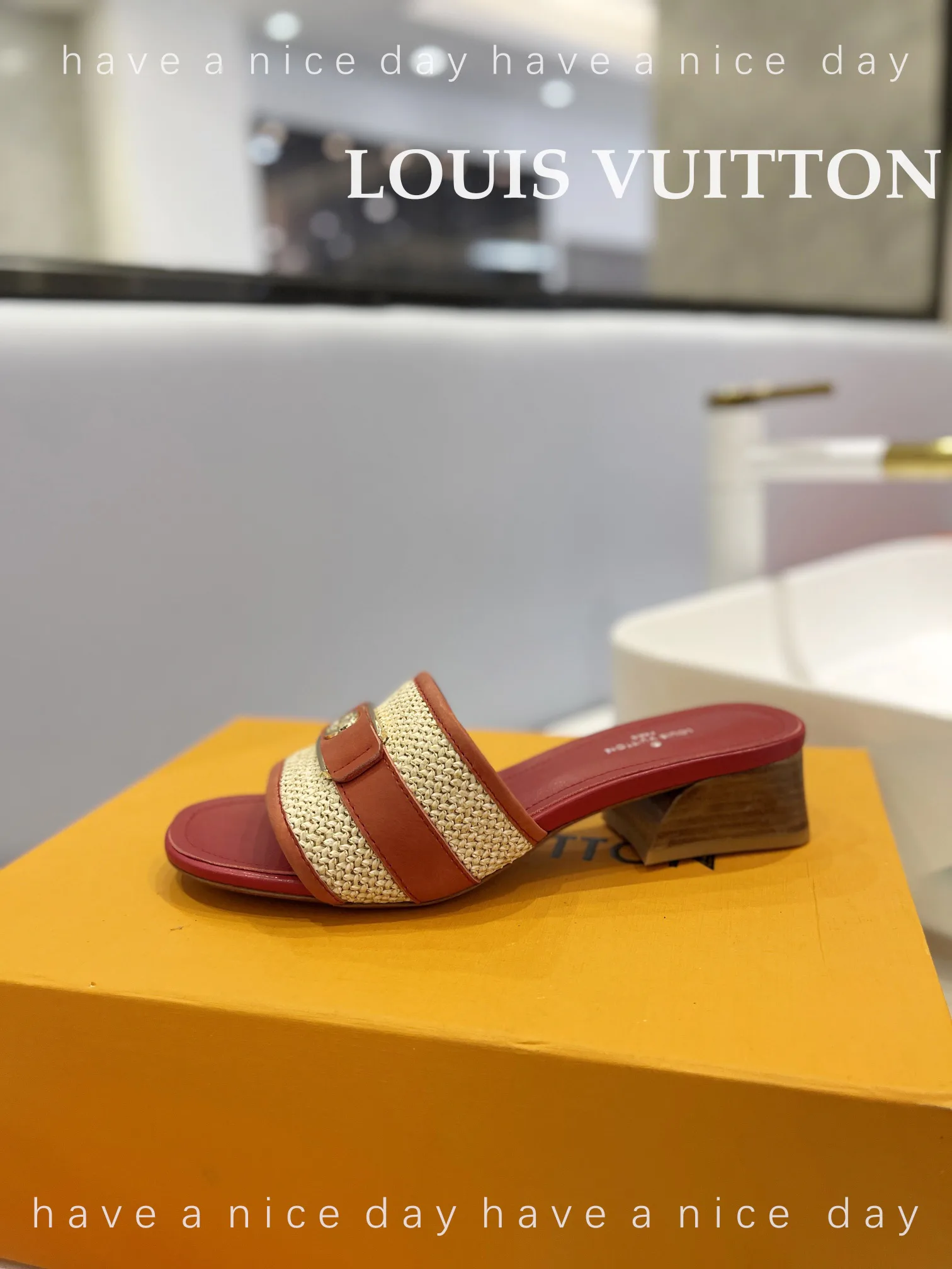 Босоножки Женские Louis Vuitton 9623589