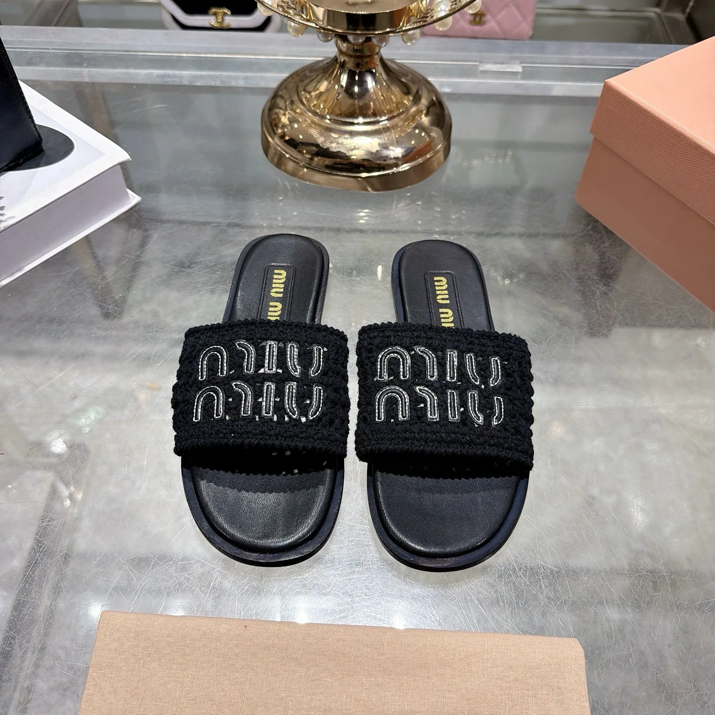 Шлепанцы Женские Miu Miu 16953021