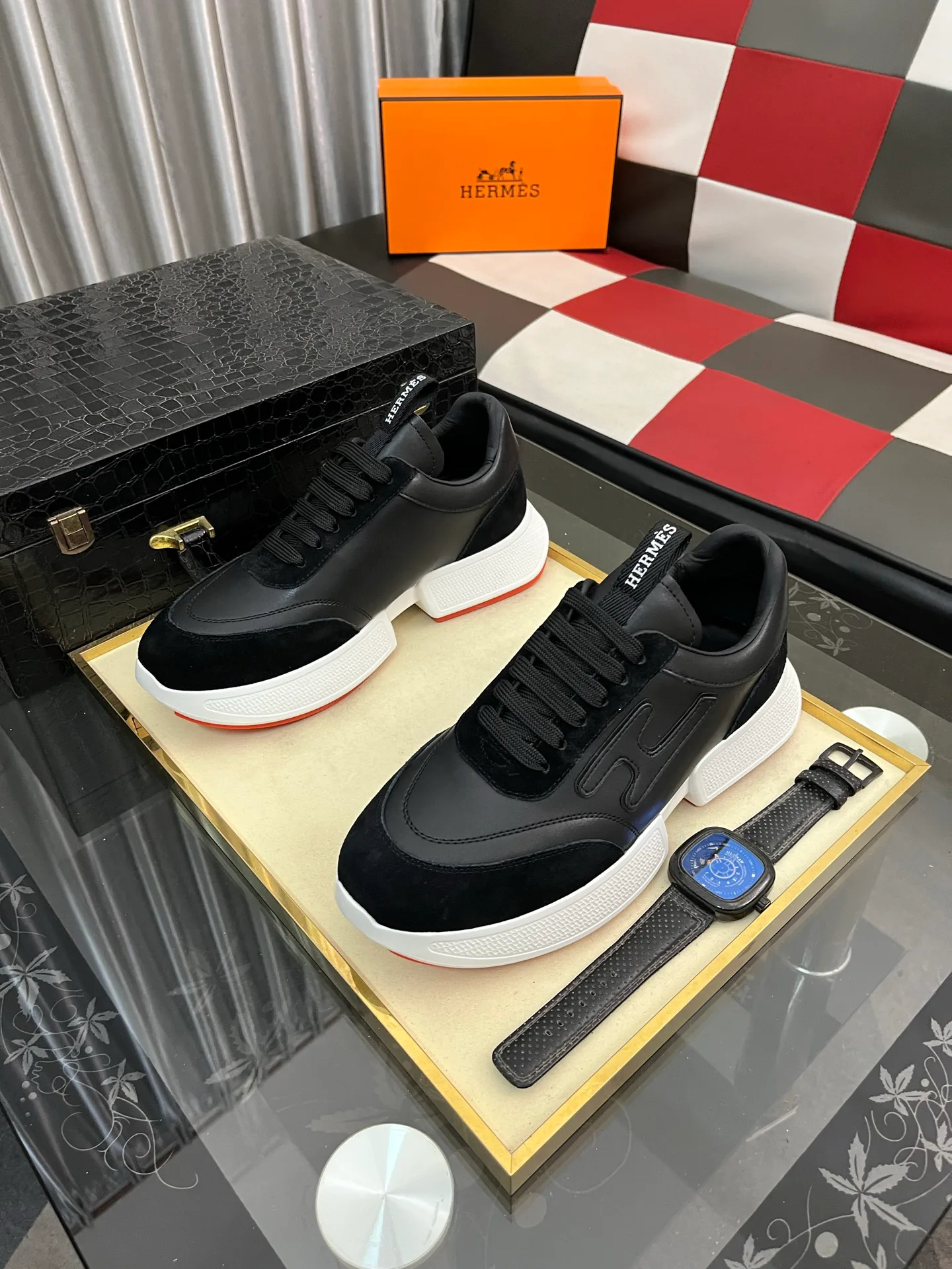 Кроссовки Мужские Hermes 1845073