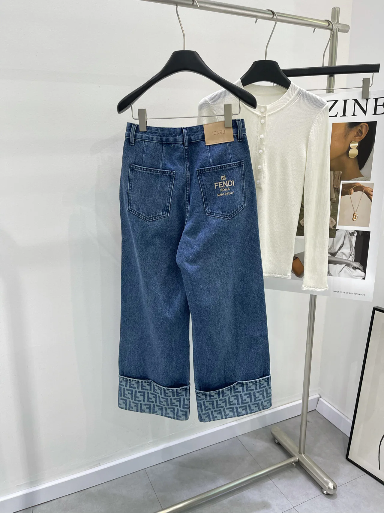 Джинсы Женские Fendi 5996