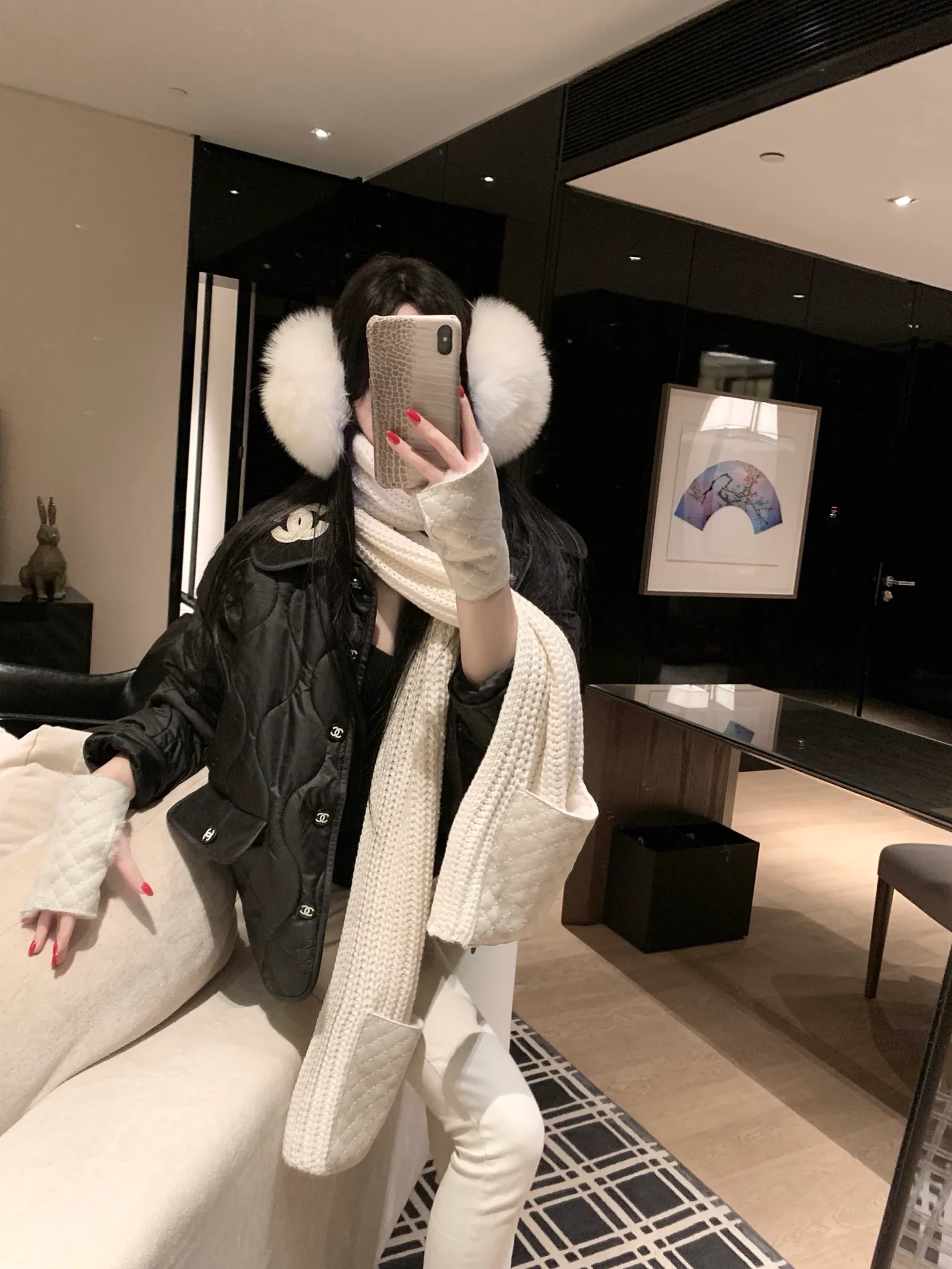 Куртки И Пуховики Женские Chanel 835764