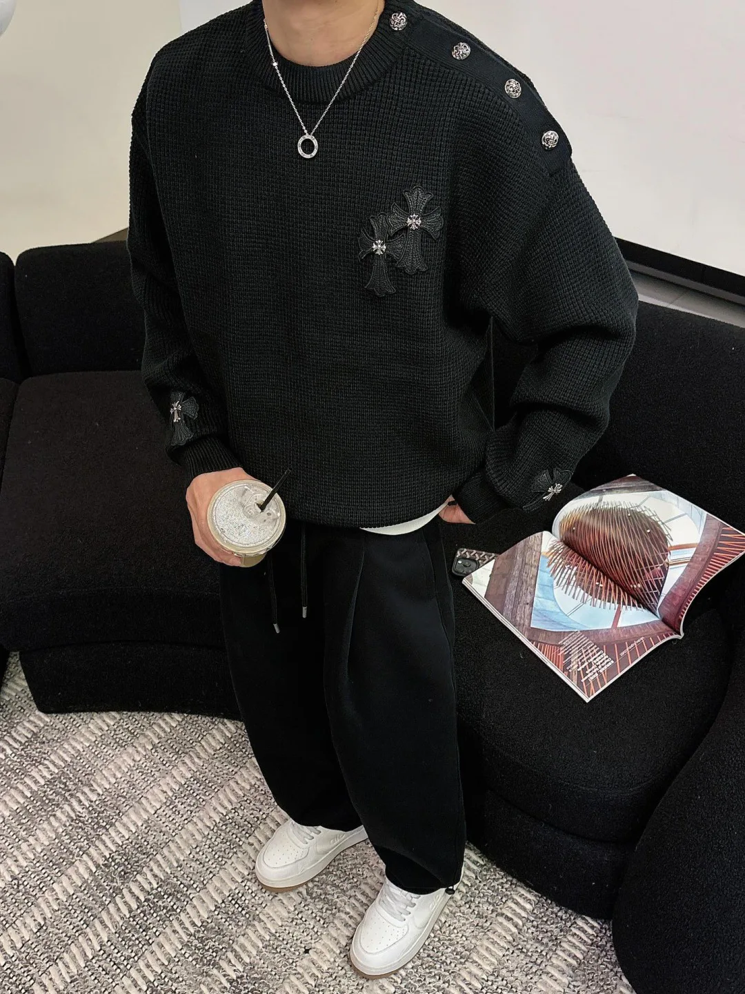 Свитеры Мужские Chrome Hearts 535555