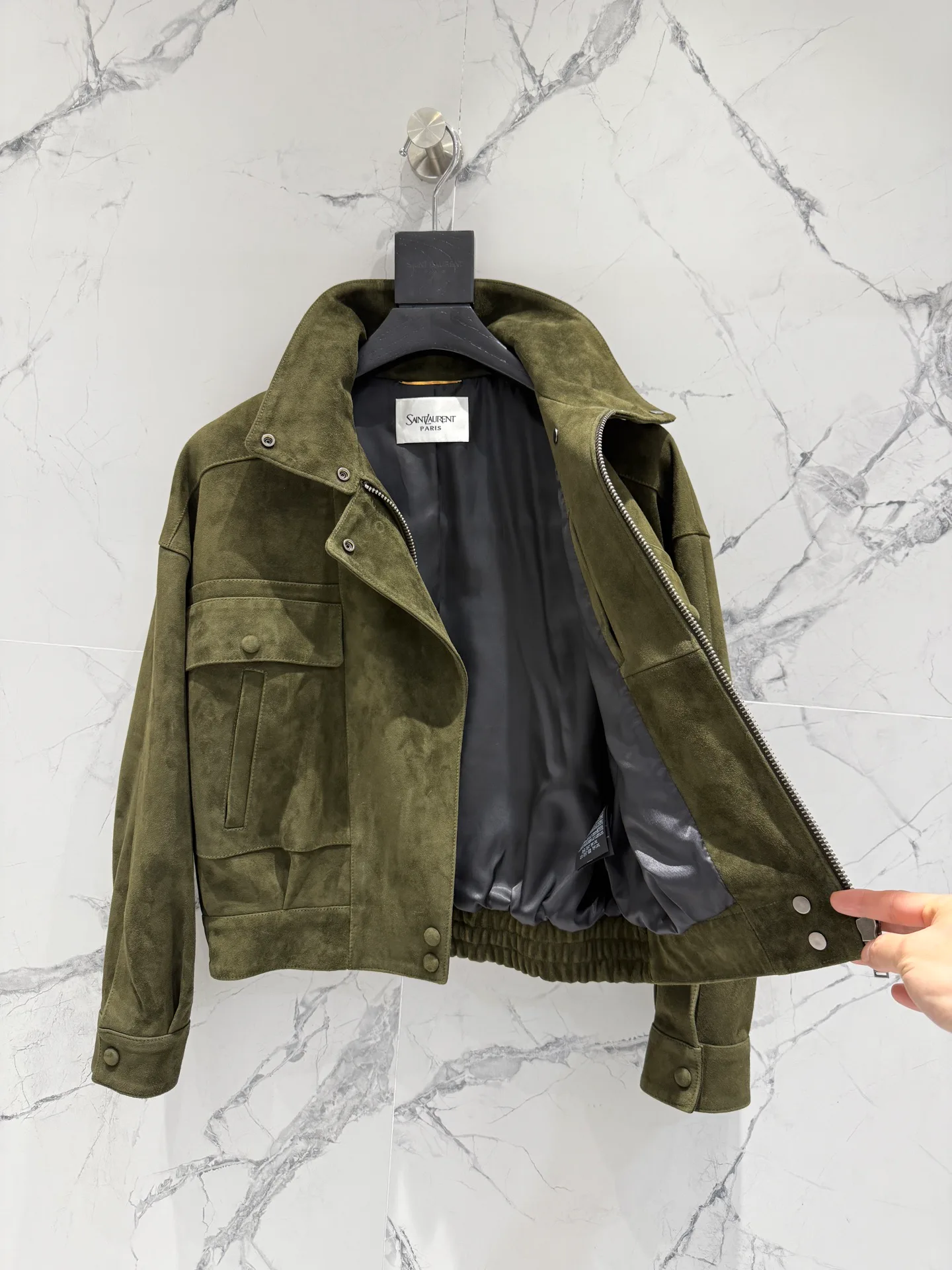 Кожаные Куртки И Дублёнки Женские Saint Laurent 10624724